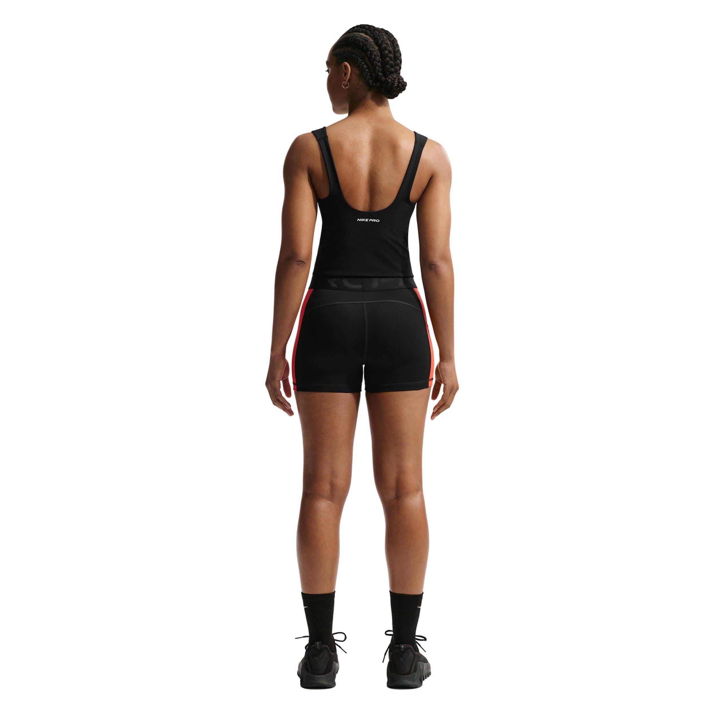 Nike Women's Pro Sculpt Medium-Support Padded Sports Bra Tank - BLACK/WHITE Thumbnail View 5
