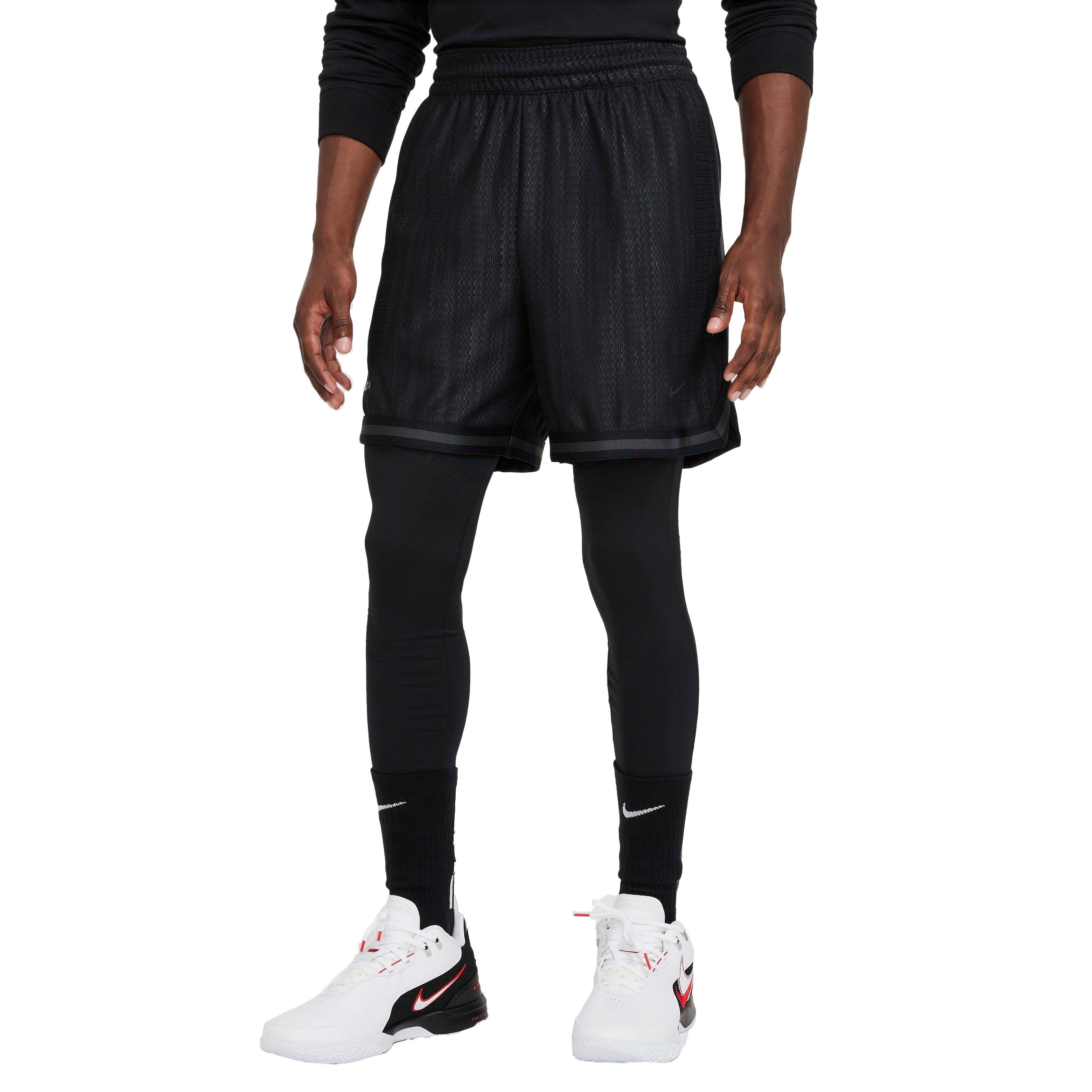 Nike Men's LeBron 6" DNA 3-in-1 Basketball Shorts - BLACK Thumbnail View 8