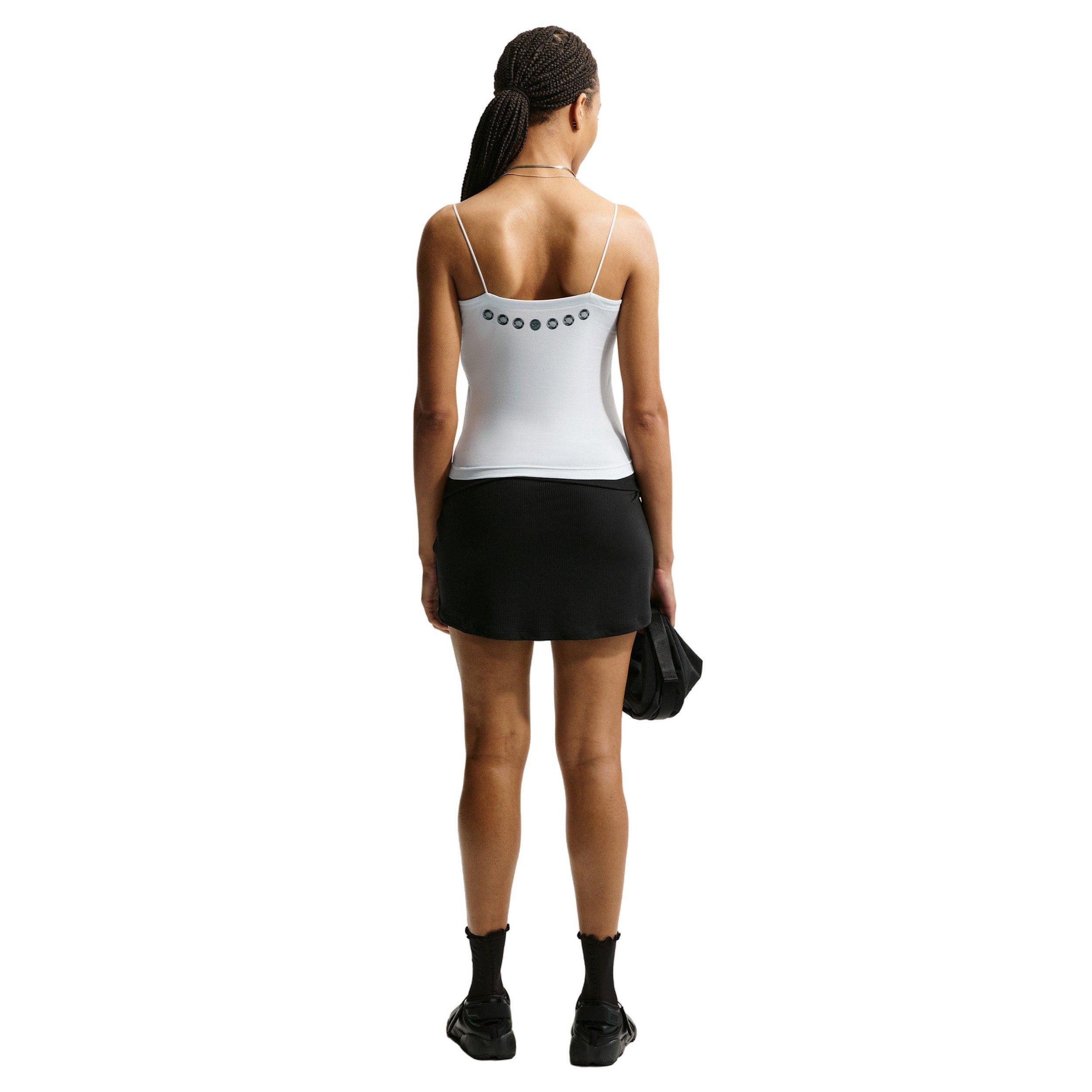 Nike Women's Sportswear Chill Knit Tight Cami Tank - OFF-WHITE Thumbnail View 5