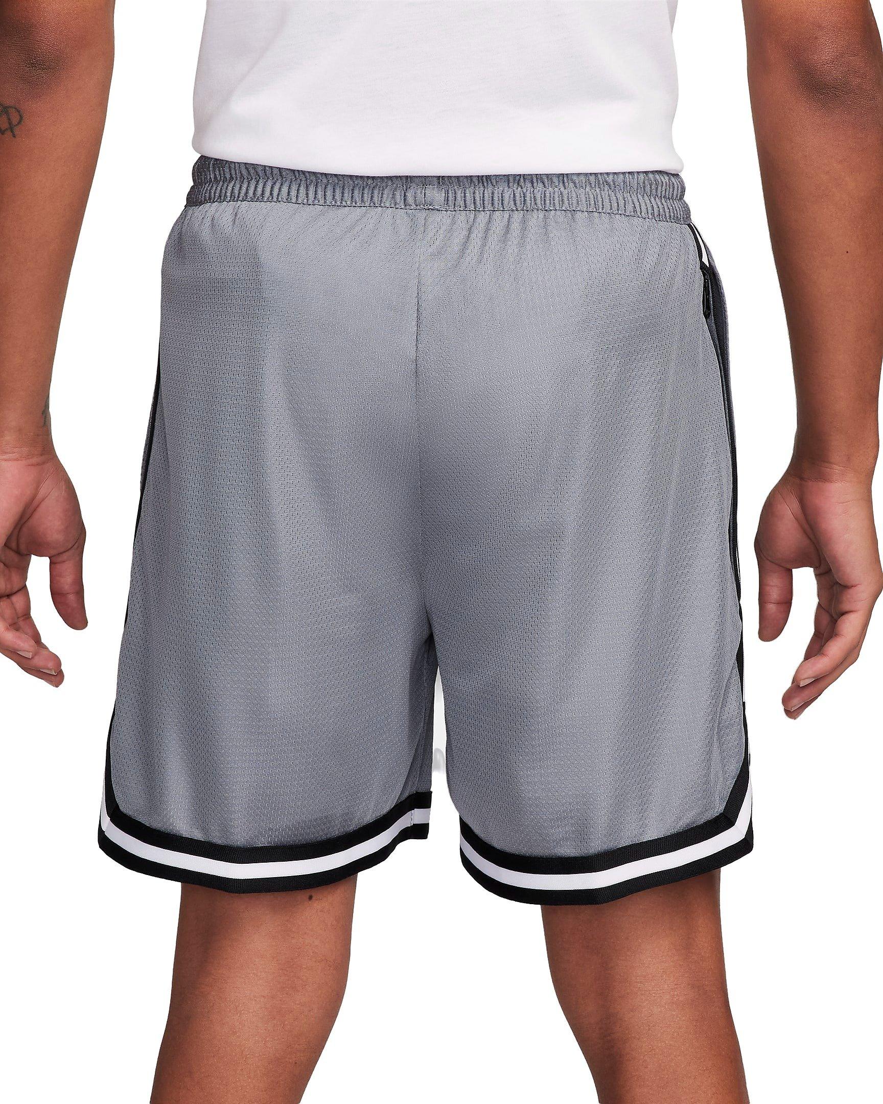 Nike Men's DNA Dri-FIT 6" Basketball Shorts - GREY/BLACK Thumbnail View 2