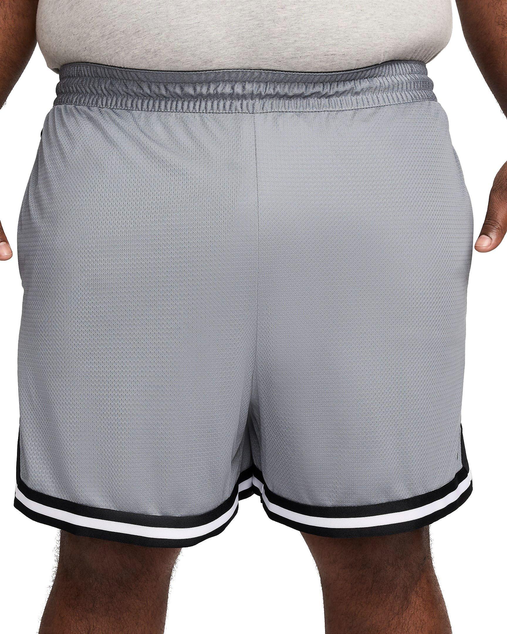 Nike Men's DNA Dri-FIT 6" Basketball Shorts - GREY/BLACK Thumbnail View 8