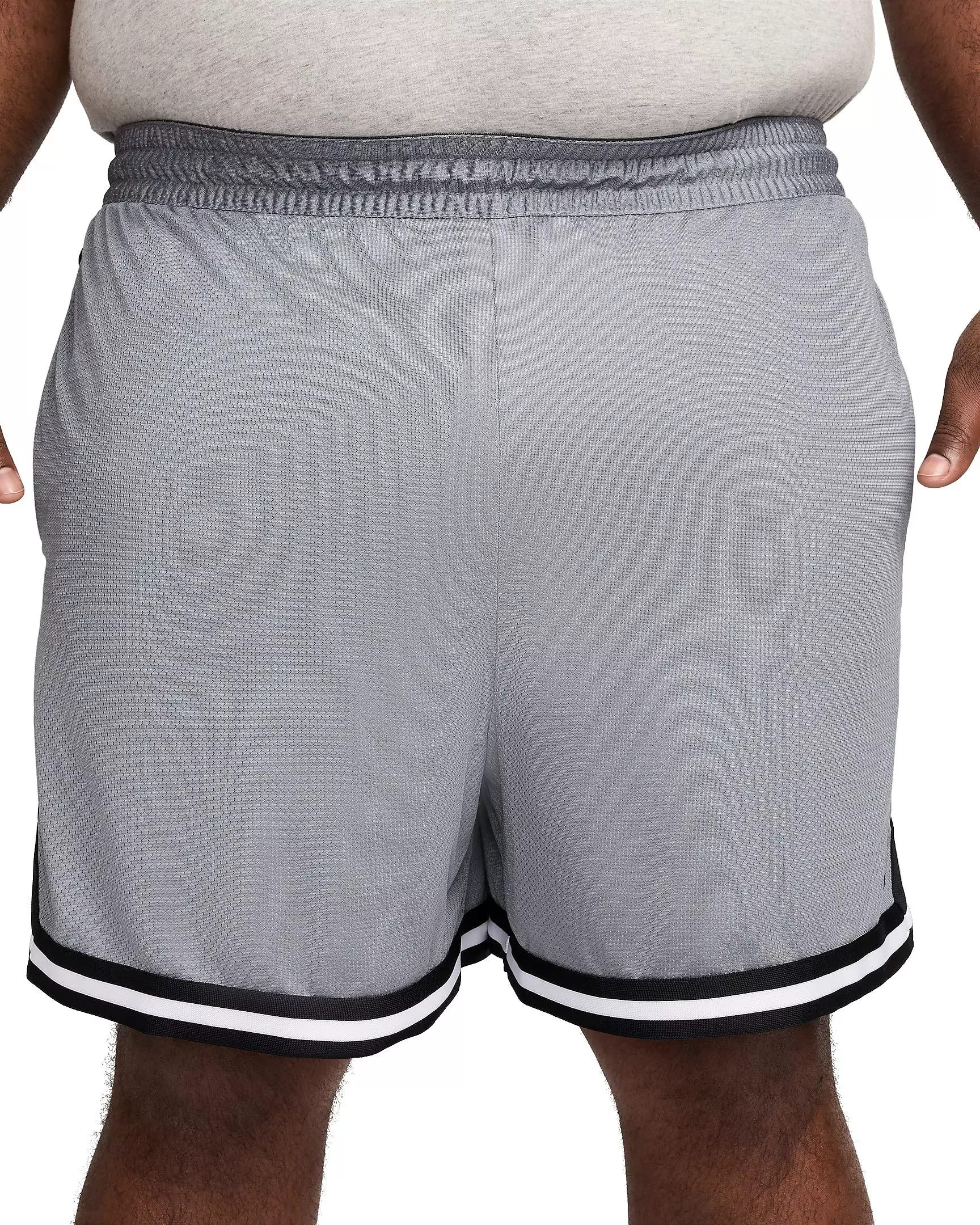 Nike Men's DNA Dri-FIT 6" Basketball Shorts - GREY/BLACK