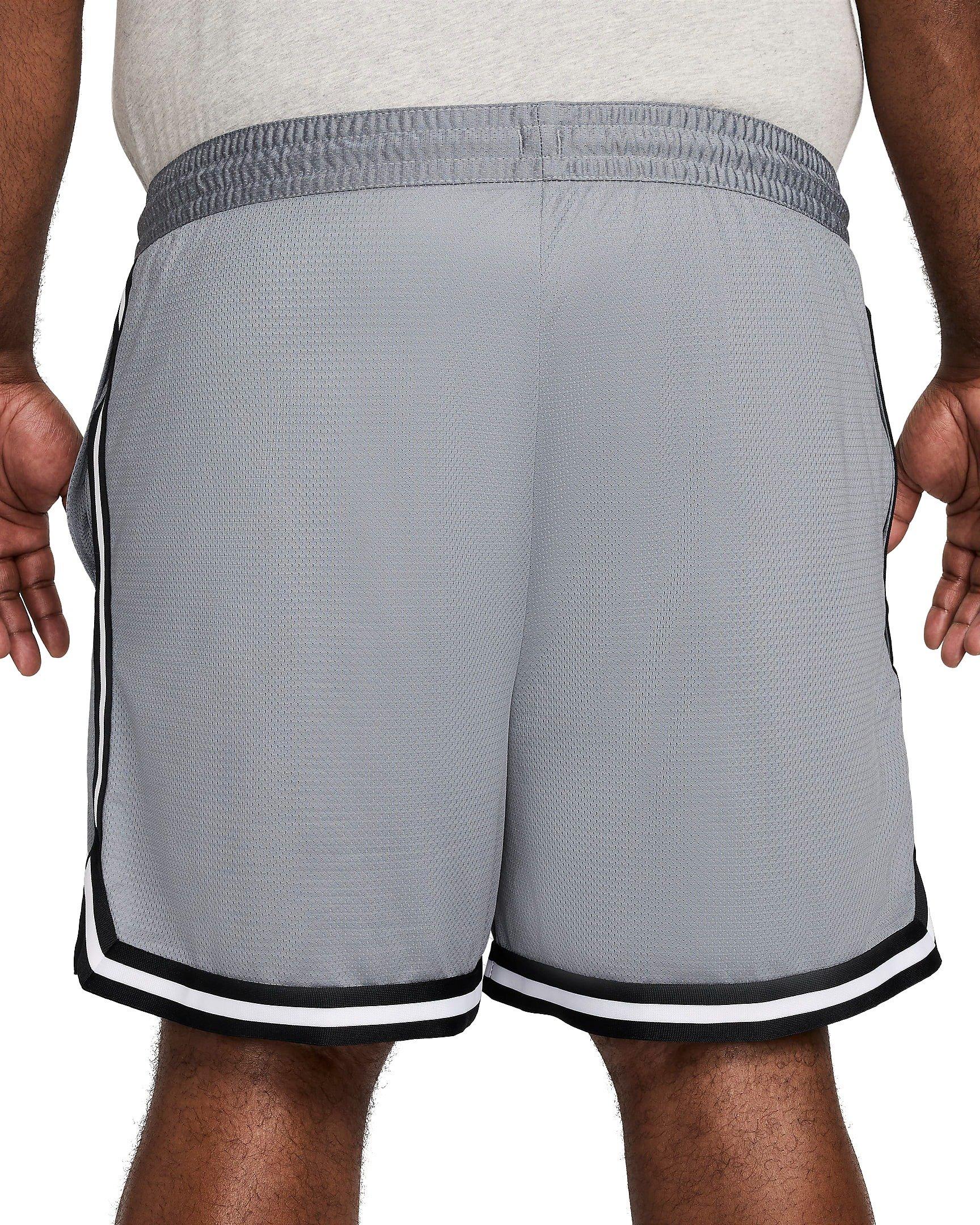 Nike Men's DNA Dri-FIT 6" Basketball Shorts - GREY/BLACK Thumbnail View 9