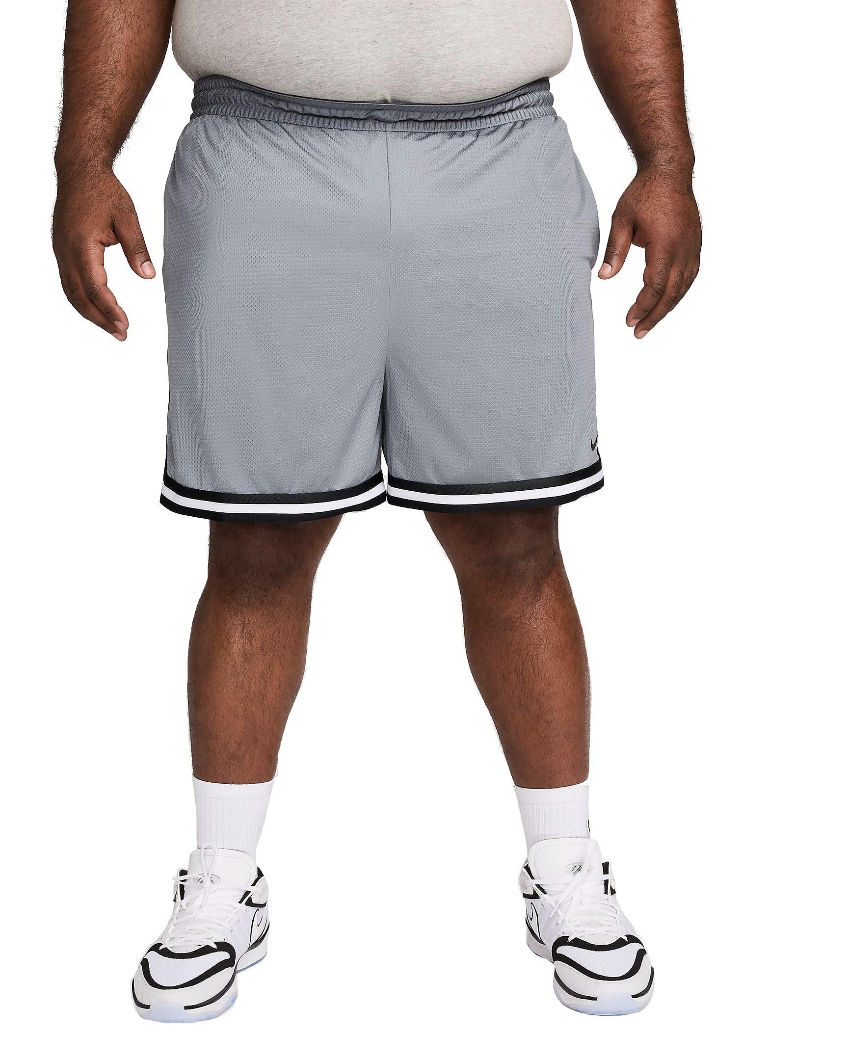 Nike Men's DNA Dri-FIT 6" Basketball Shorts - GREY/BLACK Thumbnail View 10