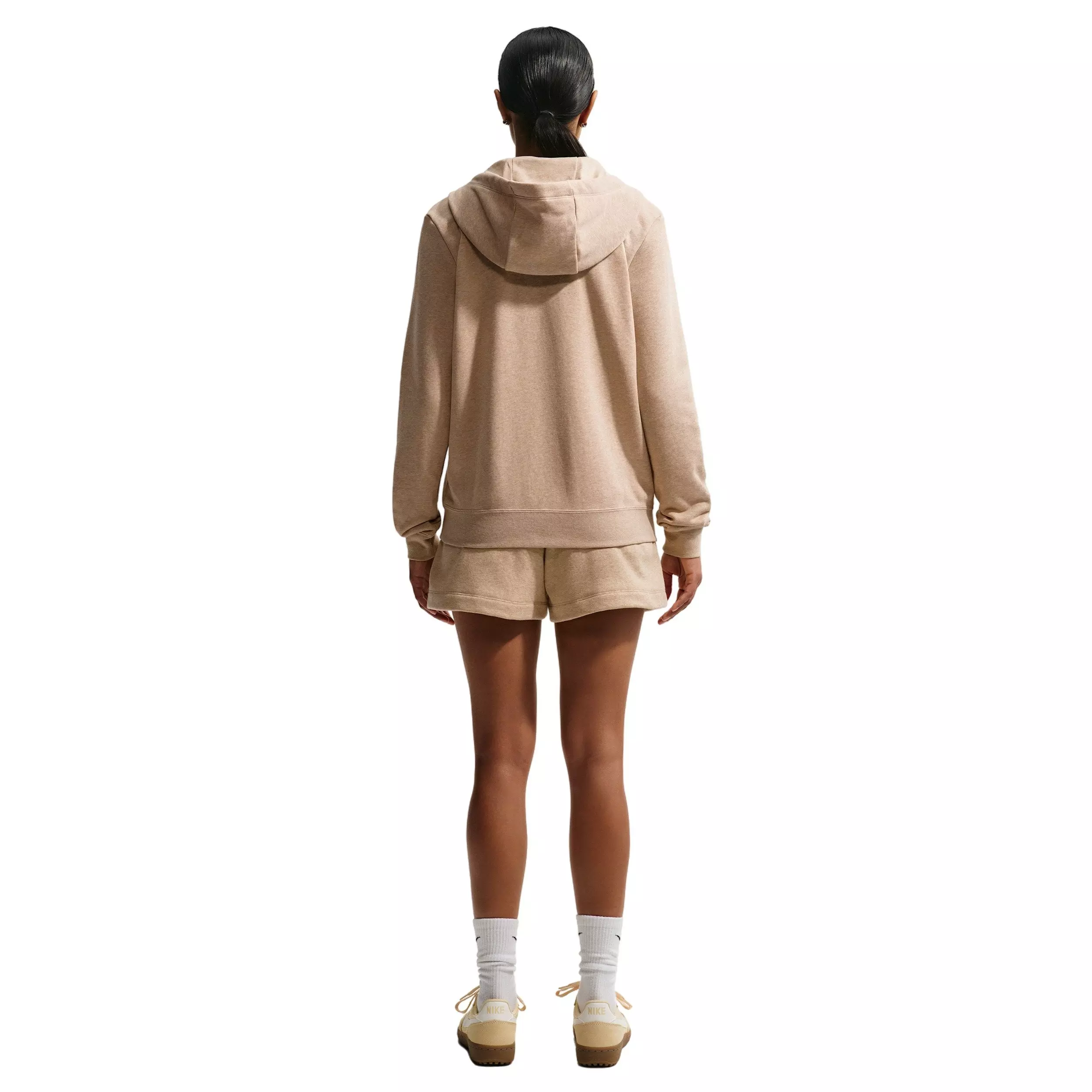 Nike Women's Sportswear Club Fleece Full-Zip Hooded Jacket - Tan - TAN