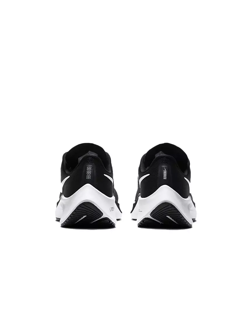 Nike Air Zoom Pegasus 37 "Black/White" Grade School Boys' Running Shoe - BLACK/WHITE
