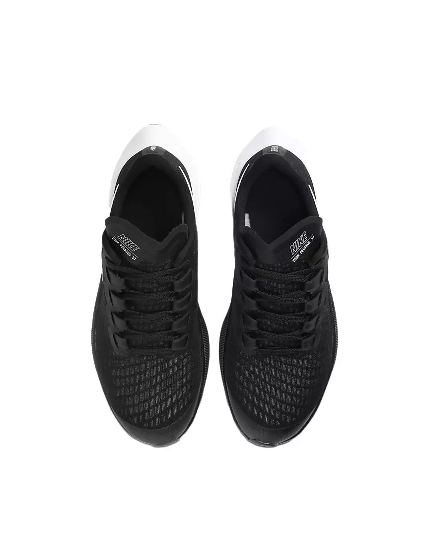 Nike Air Zoom Pegasus 37 "Black/White" Grade School Boys' Running Shoe - BLACK/WHITE
