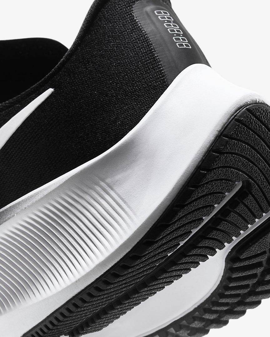 Nike Air Zoom Pegasus 37 "Black/White" Grade School Boys' Running Shoe - BLACK/WHITE Thumbnail View 8