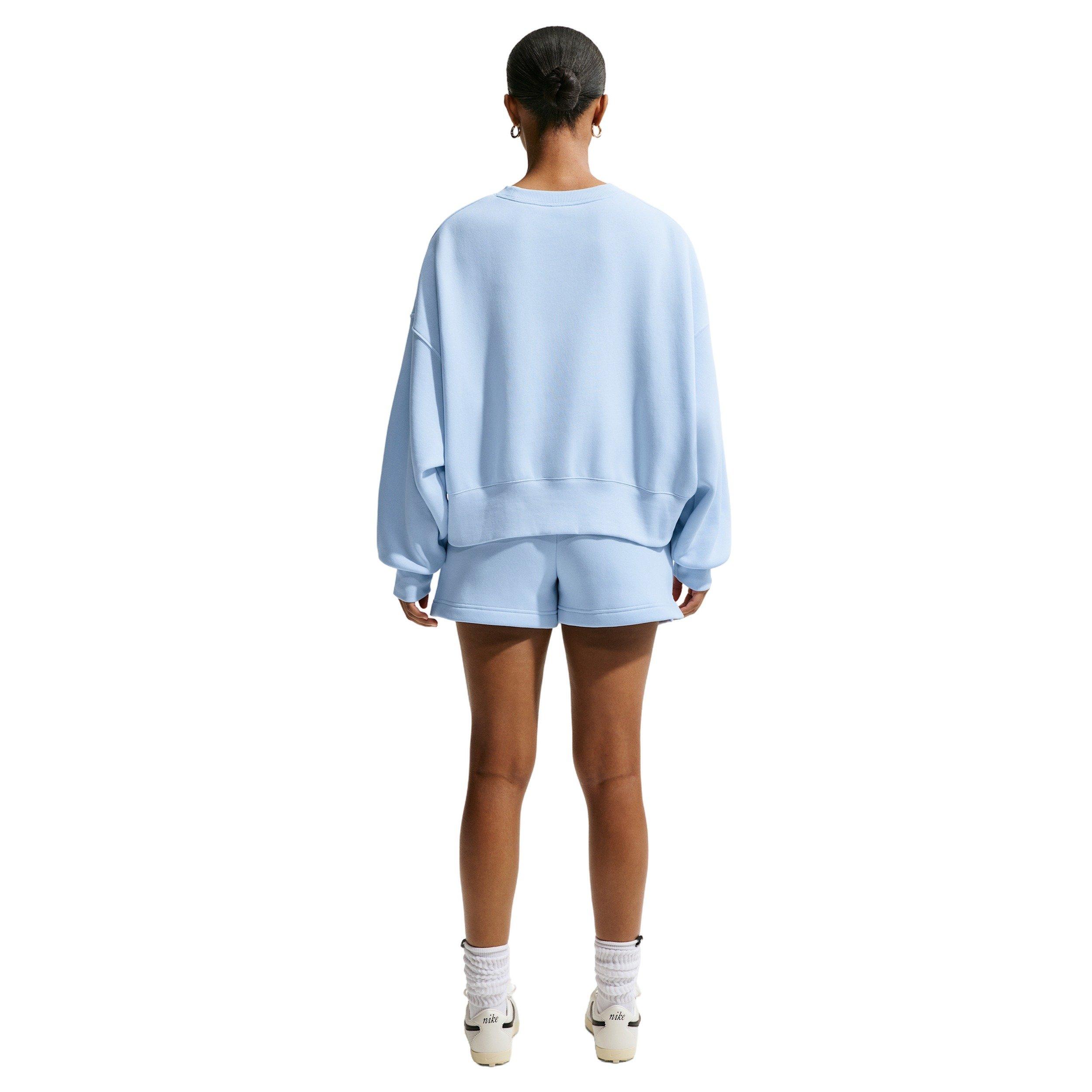 Nike Women's Sportswear Phoenix Fleece Over-Oversized Crew-Neck Sweatshirt - BLUE Thumbnail View 2