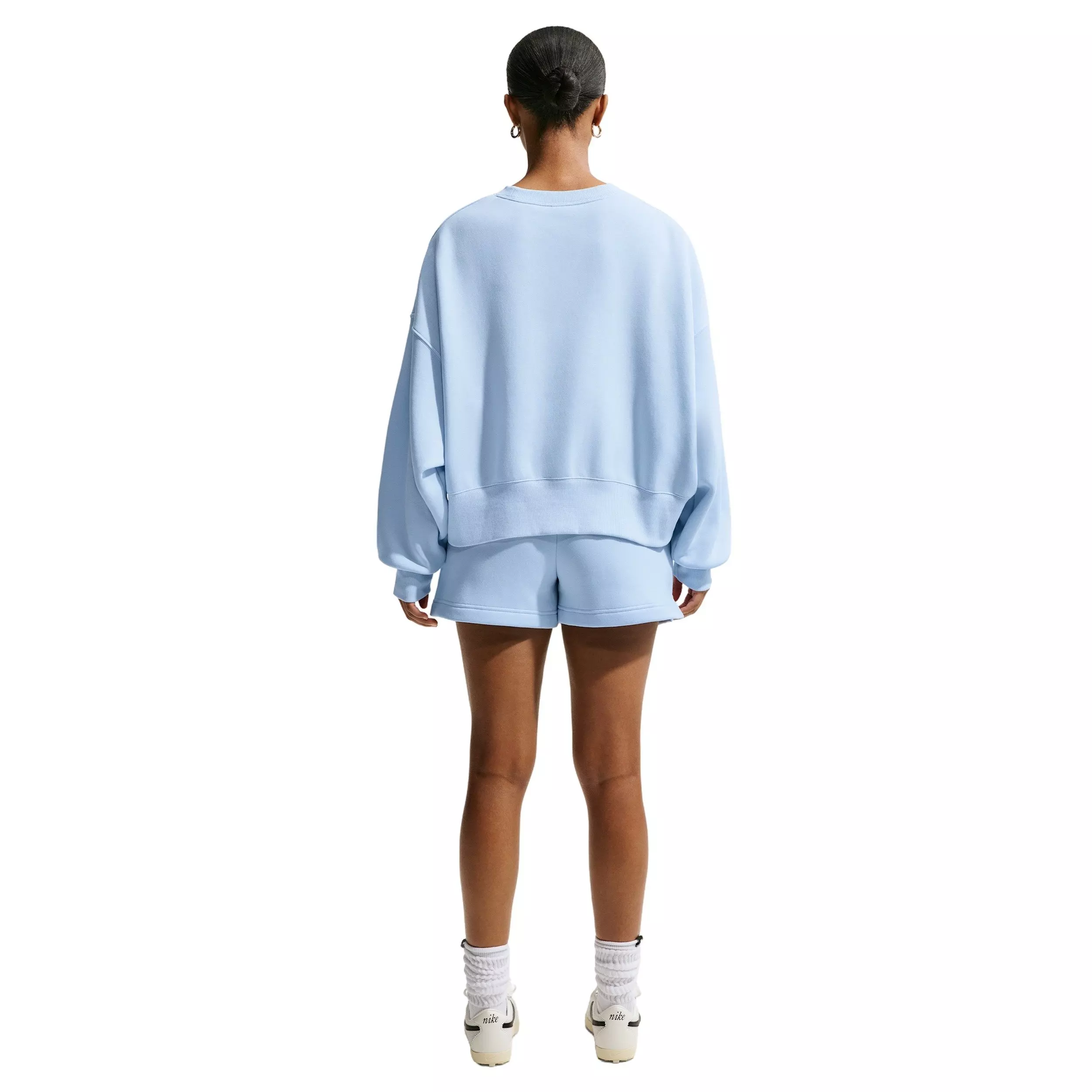 Nike Women's Sportswear Phoenix Fleece Over-Oversized Crew-Neck Sweatshirt - BLUE