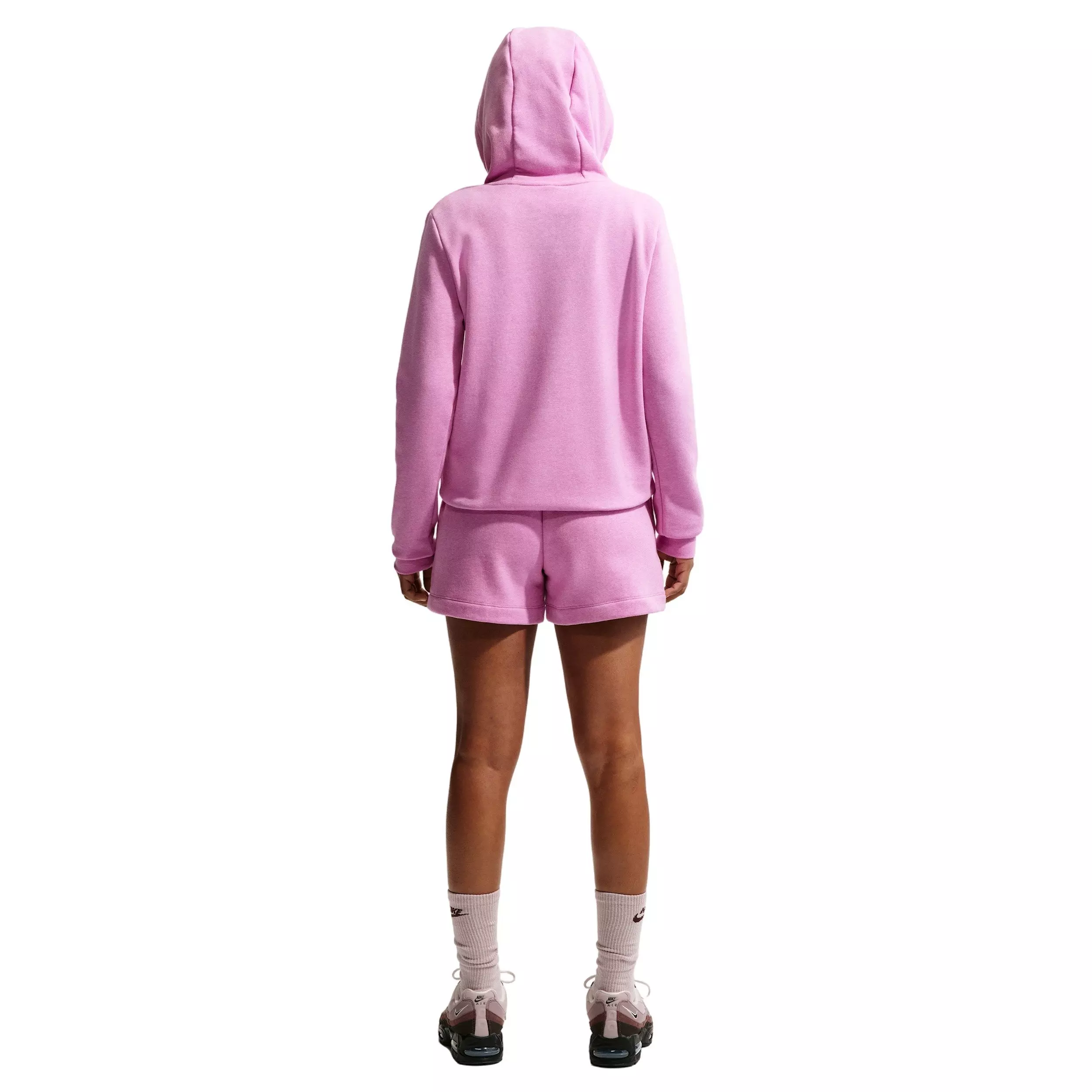 Nike Women's Sportswear Club Fleece Pullover Hoodie - Magenta - MAGENTA