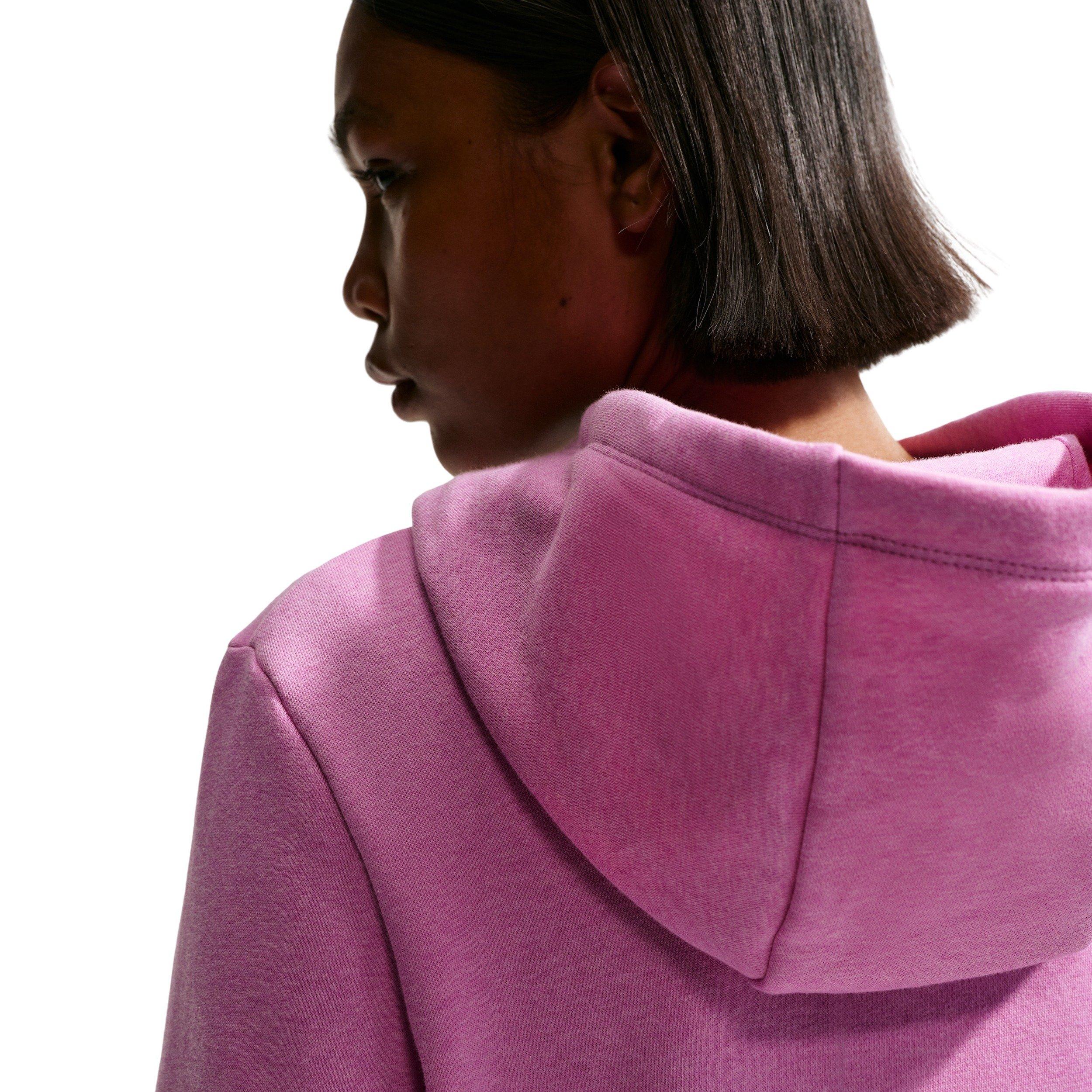 Nike Women's Sportswear Club Fleece Pullover Hoodie - Magenta - MAGENTA Thumbnail View 4