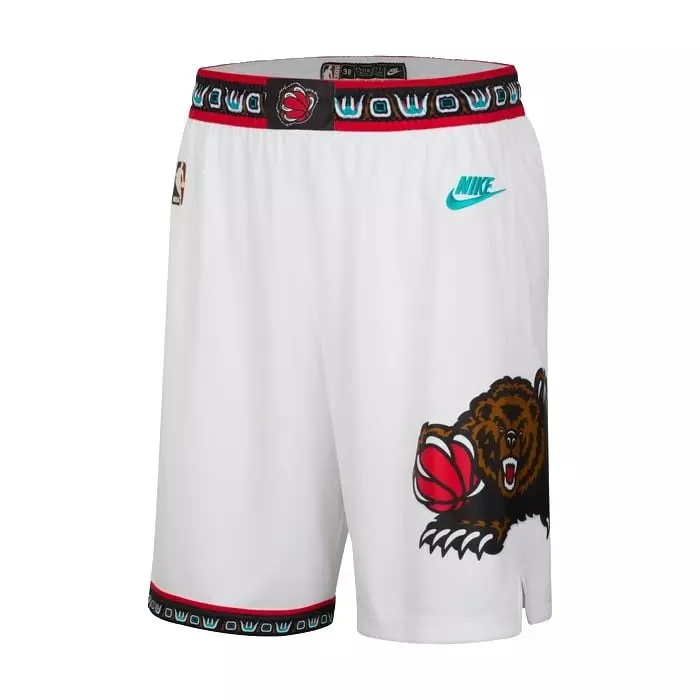 Nike Men's Memphis Grizzlies 2024/25 Hardwood Classics Dri-FIT Men's NBA Swingman Shorts - White - WHITE