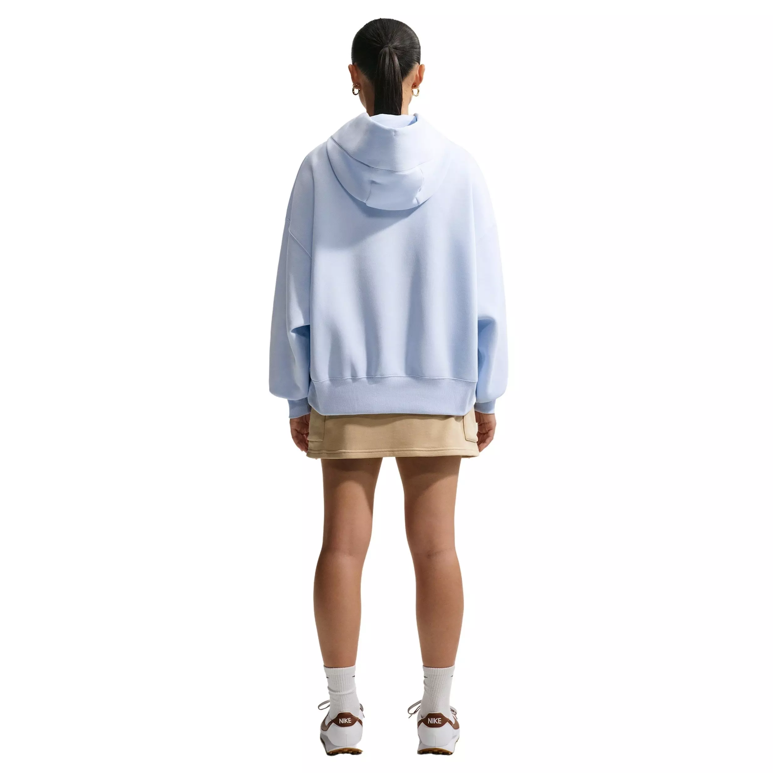Nike Women's Sportswear Phoenix Fleece Over-Oversized Pullover Hoodie - Light Blue - LIGHT BLUE