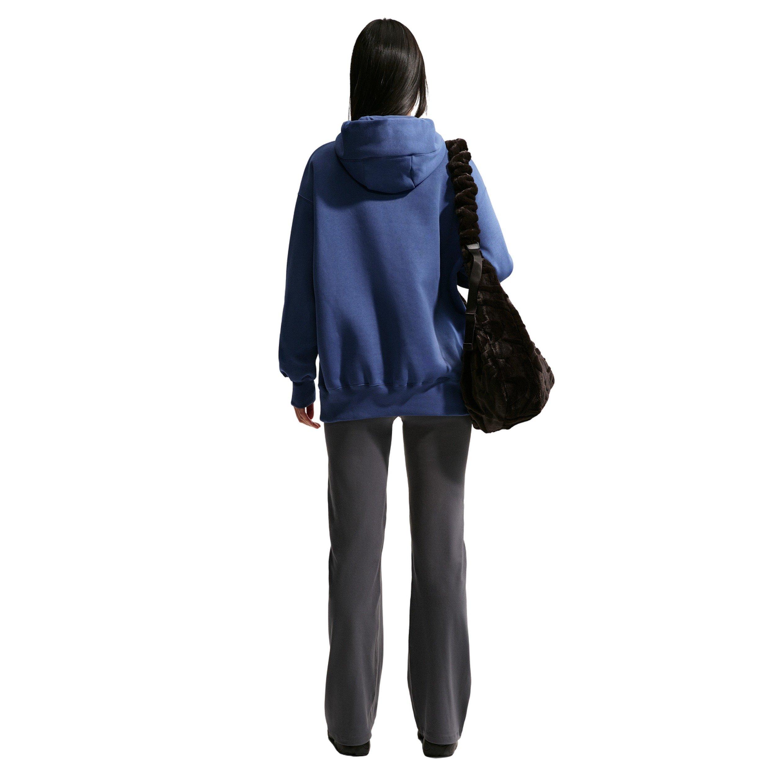 Nike Women's Sportswear Phoenix Fleece Oversized Pullover Hoodie - NAVY Thumbnail View 2