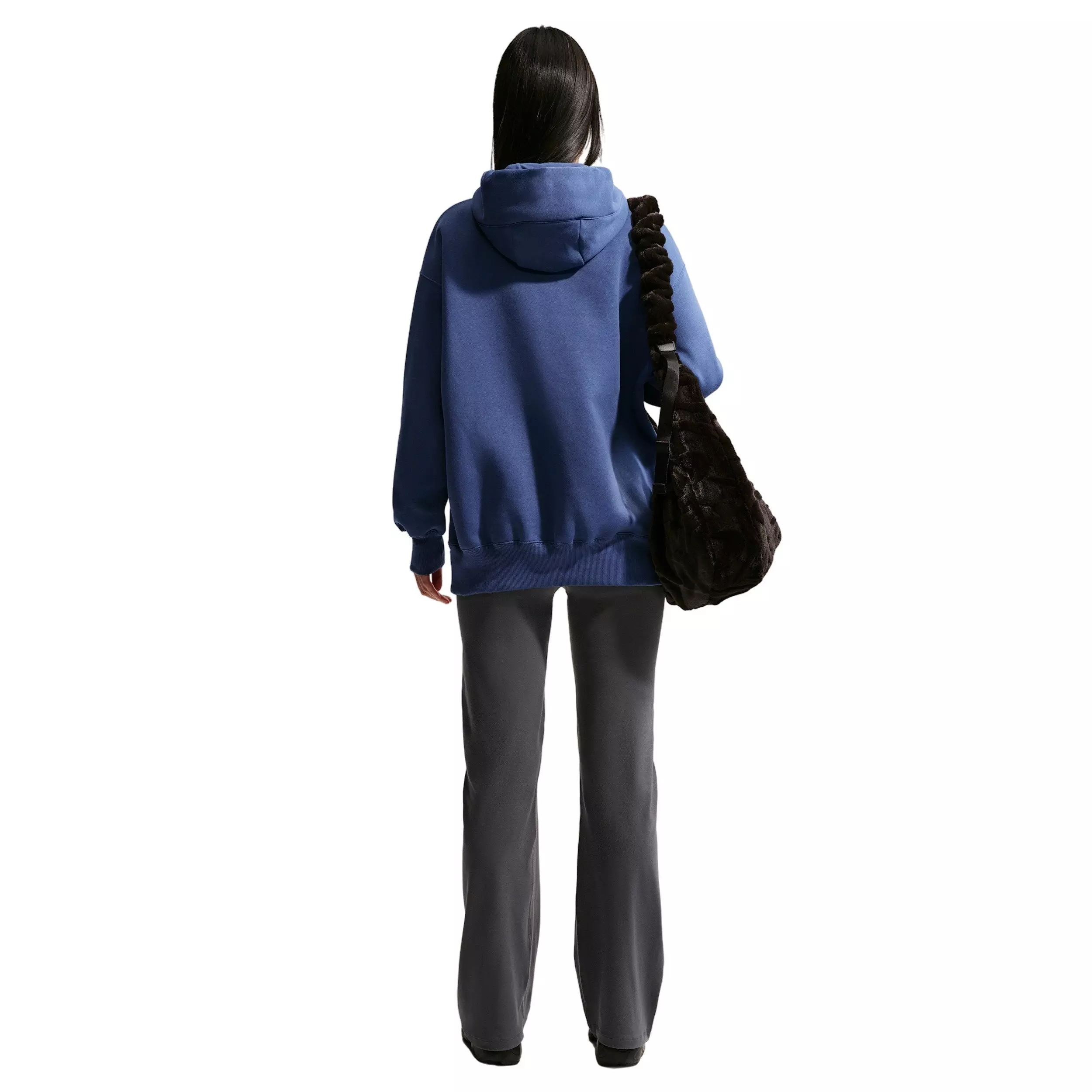 Nike Women's Sportswear Phoenix Fleece Oversized Pullover Hoodie - NAVY