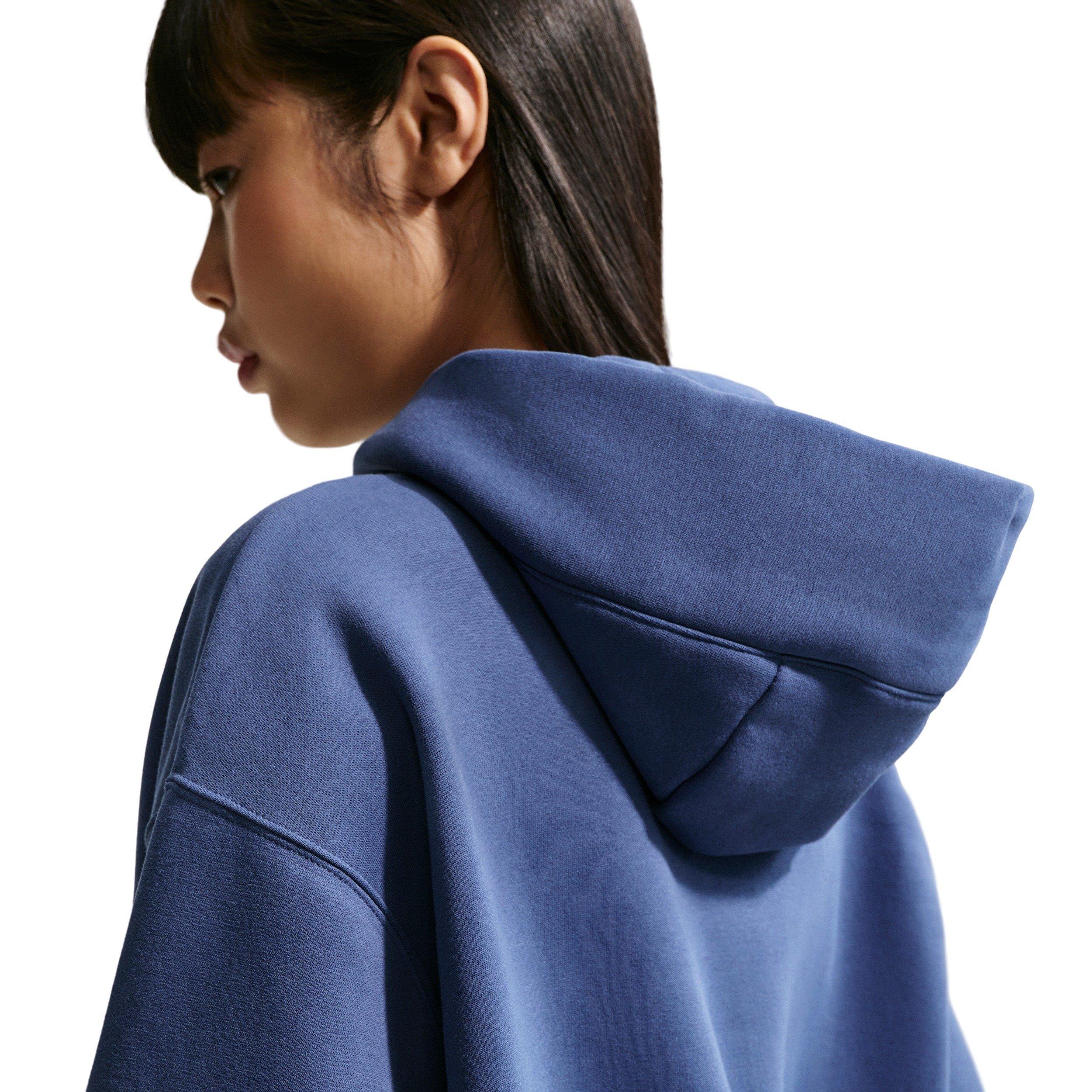 Nike Women's Sportswear Phoenix Fleece Oversized Pullover Hoodie - NAVY Thumbnail View 4