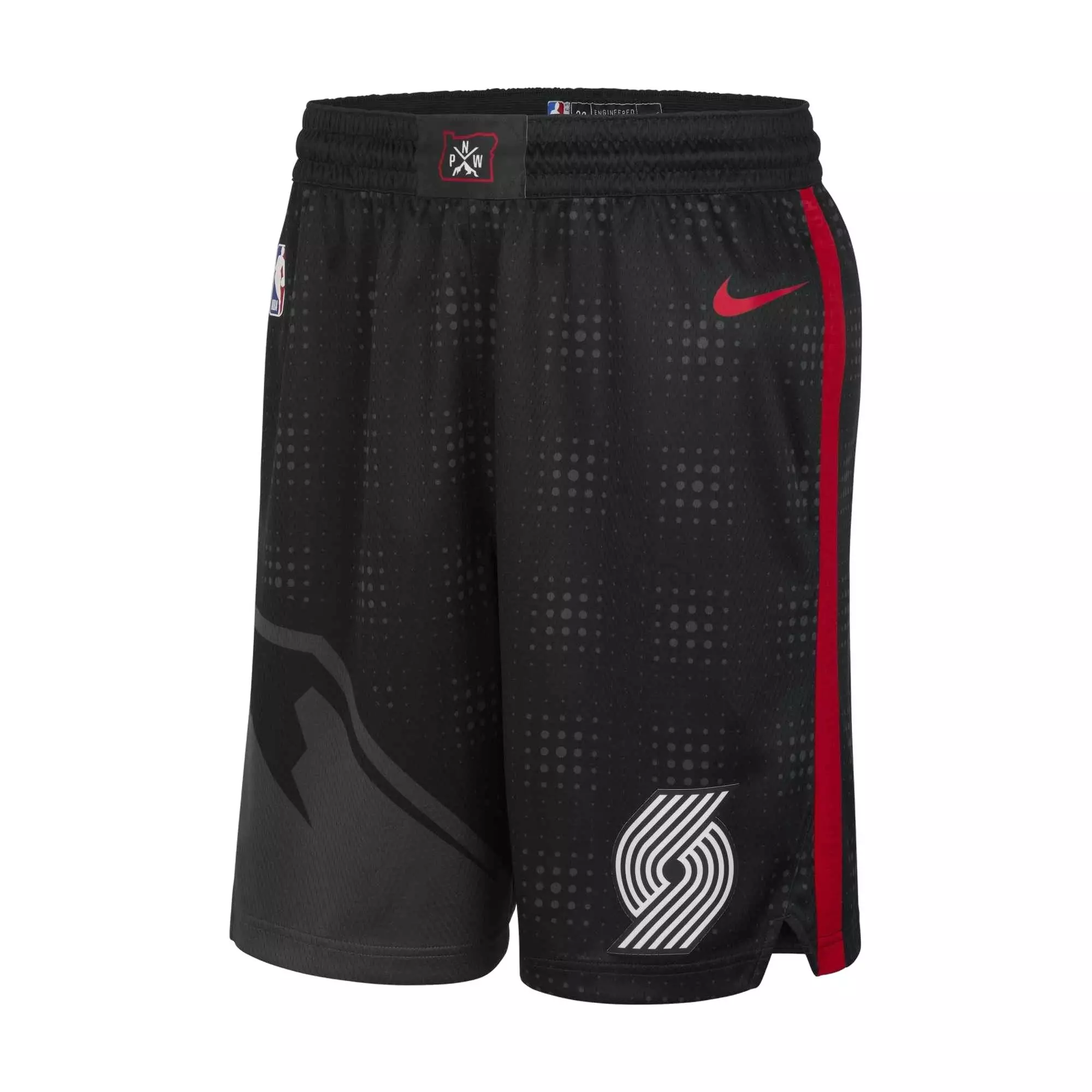 Nike Men's Dri-FIT NBA Portland​ Trail Blazers Swingman CE Shorts -Black - BLACK