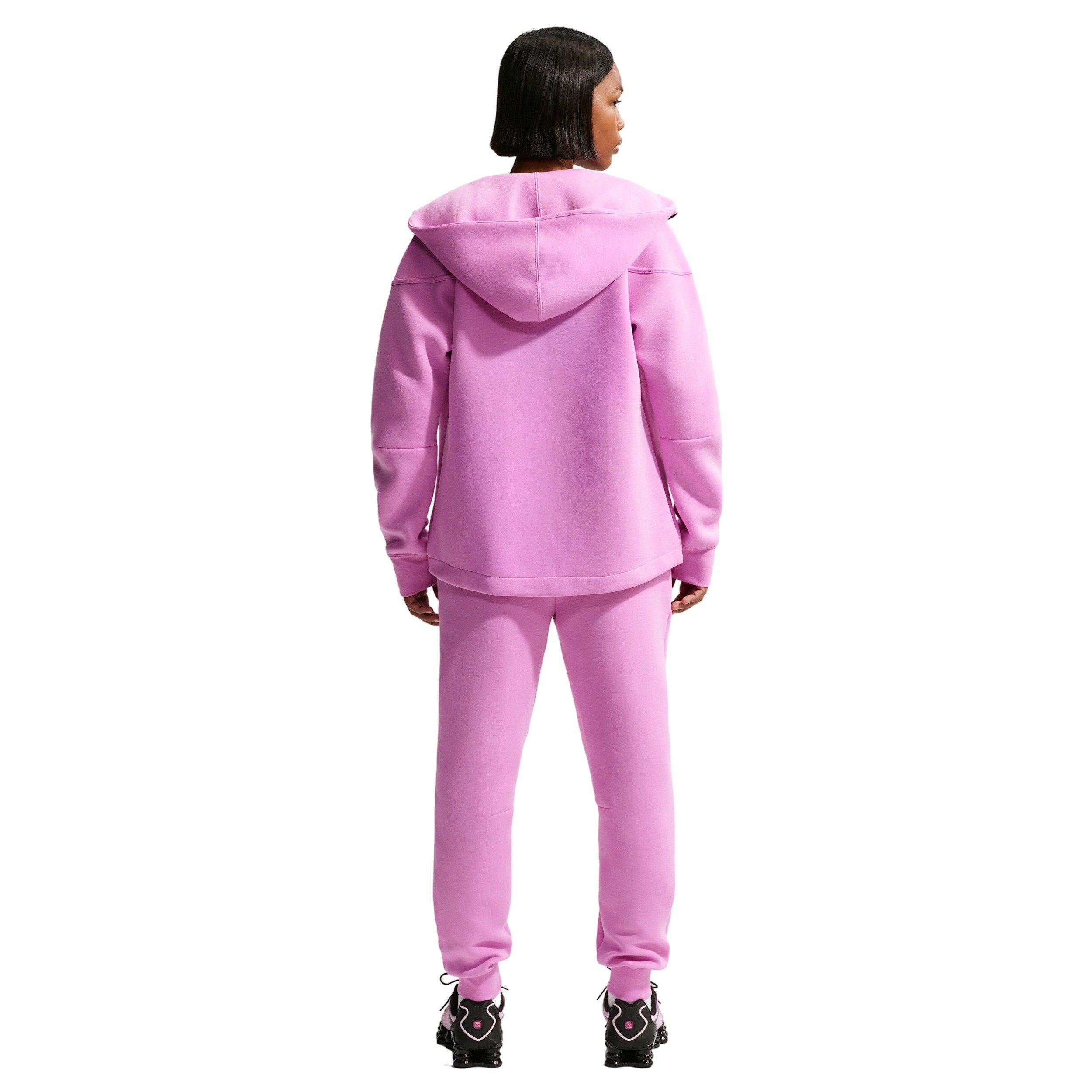 Nike Women's Sportswear Tech Fleece Windrunner Full-Zip Hooded Jacket - Light Magenta - LIGHT MAGENTA Thumbnail View 2