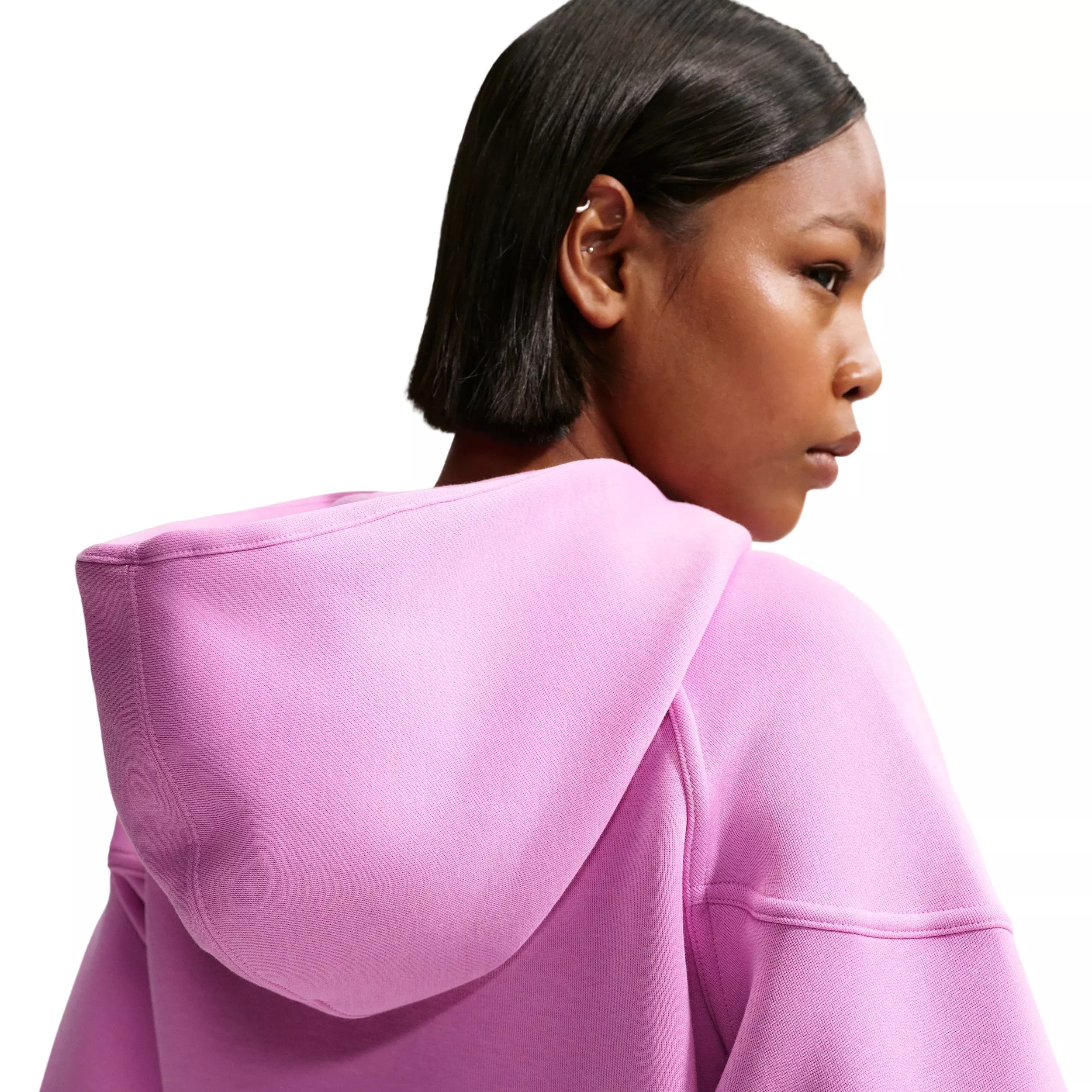 Nike Women's Sportswear Tech Fleece Windrunner Full-Zip Hooded Jacket - Light Magenta - LIGHT MAGENTA