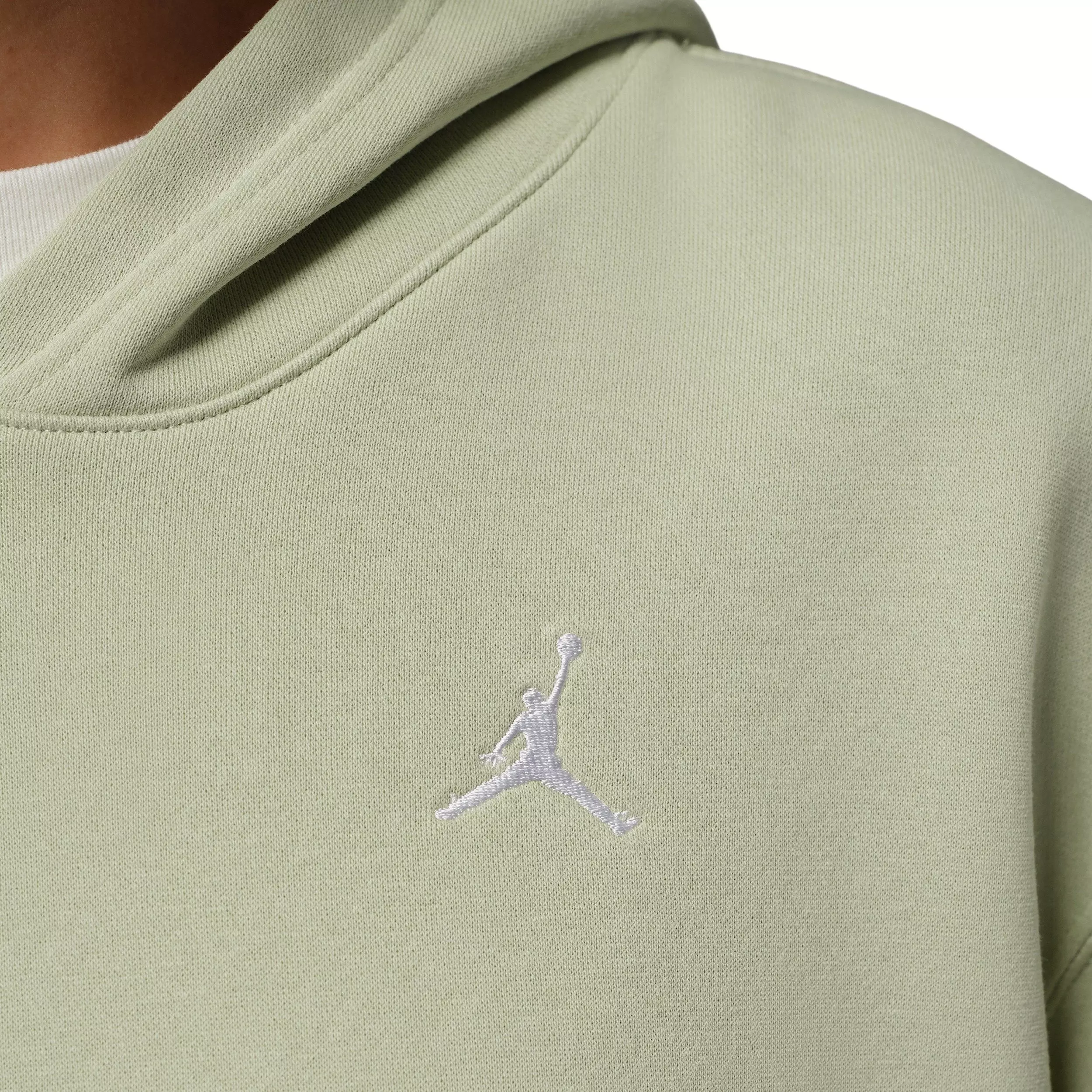 Jordan Women's Brooklyn Fleece Pullover Hoodie - OLIVE/WHITE
