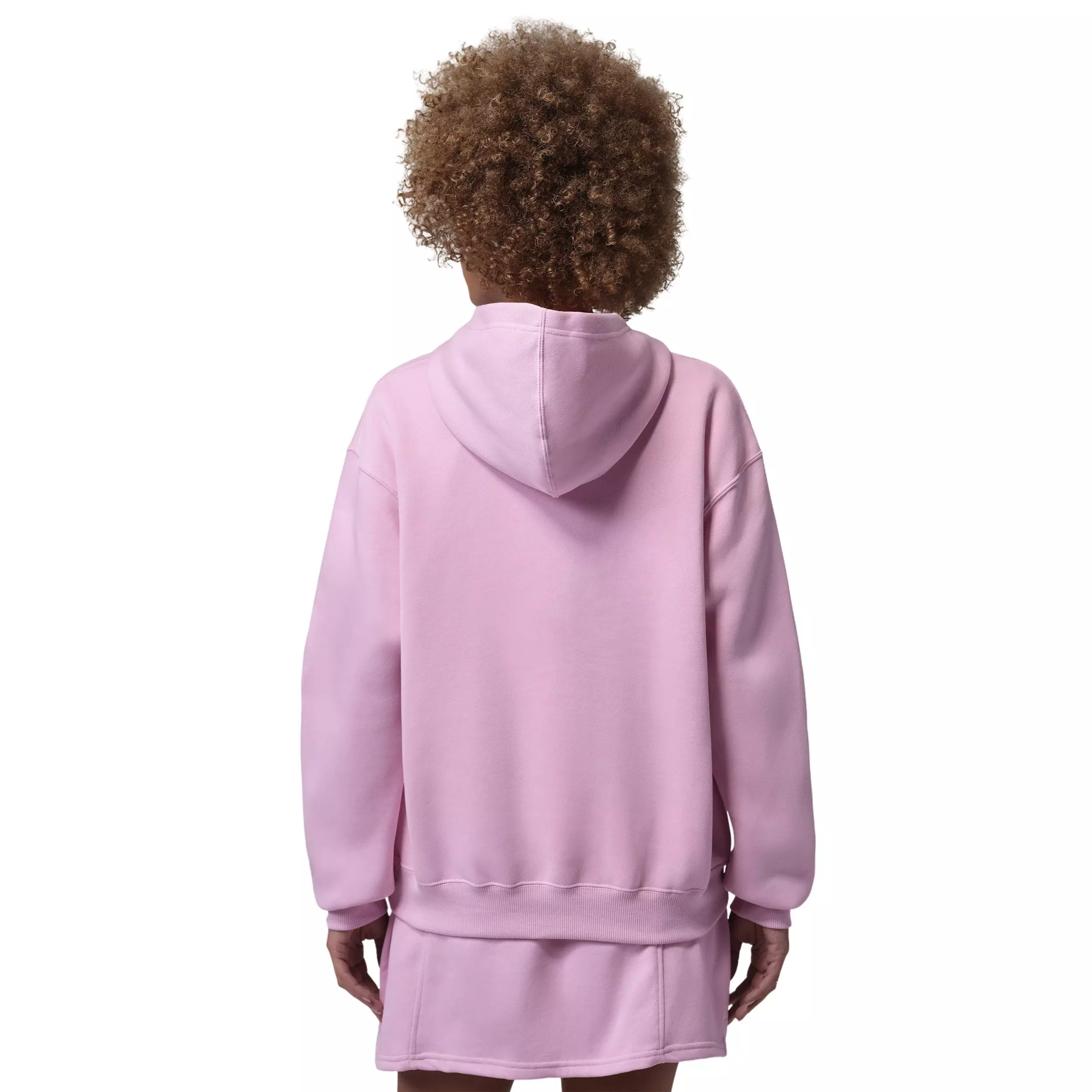 Jordan Women's Brooklyn Fleece Pullover Hoodie - PINK/WHITE