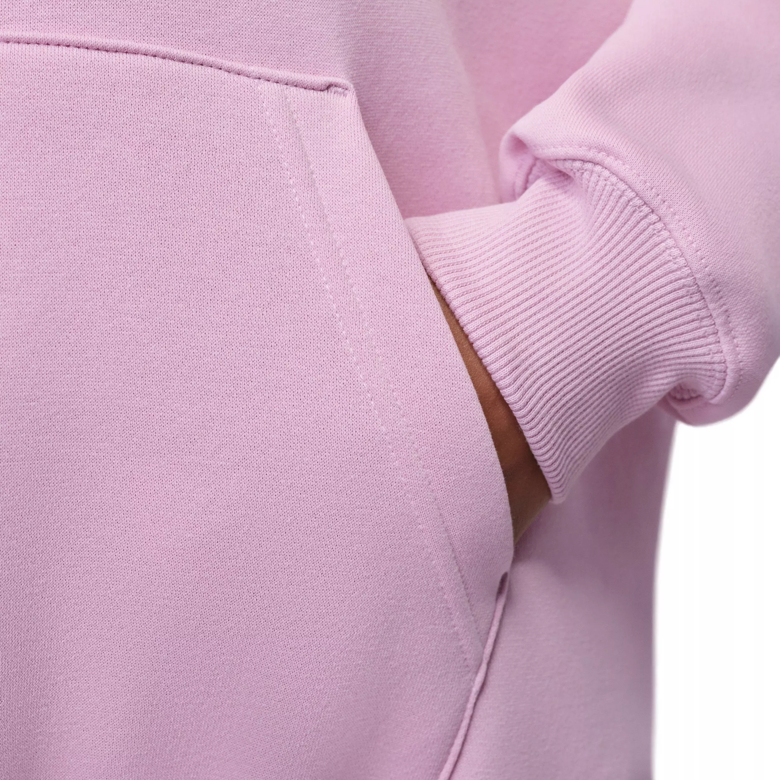 Jordan Women's Brooklyn Fleece Pullover Hoodie - PINK/WHITE