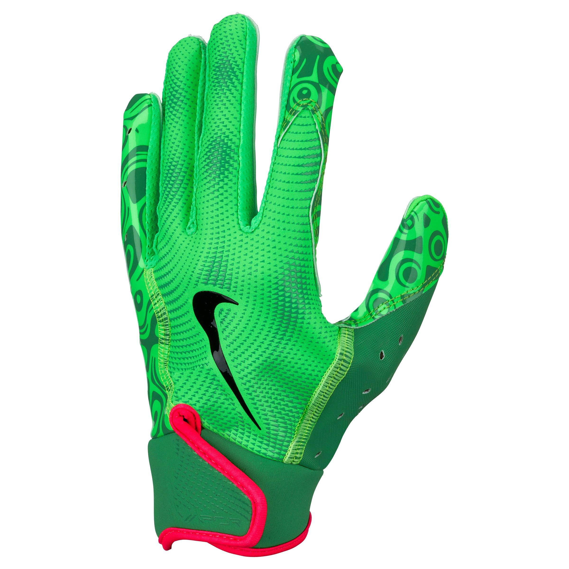 Nike Youth Vapor Jet 8.0 Energy Football Gloves - Green - GREEN Thumbnail View 1