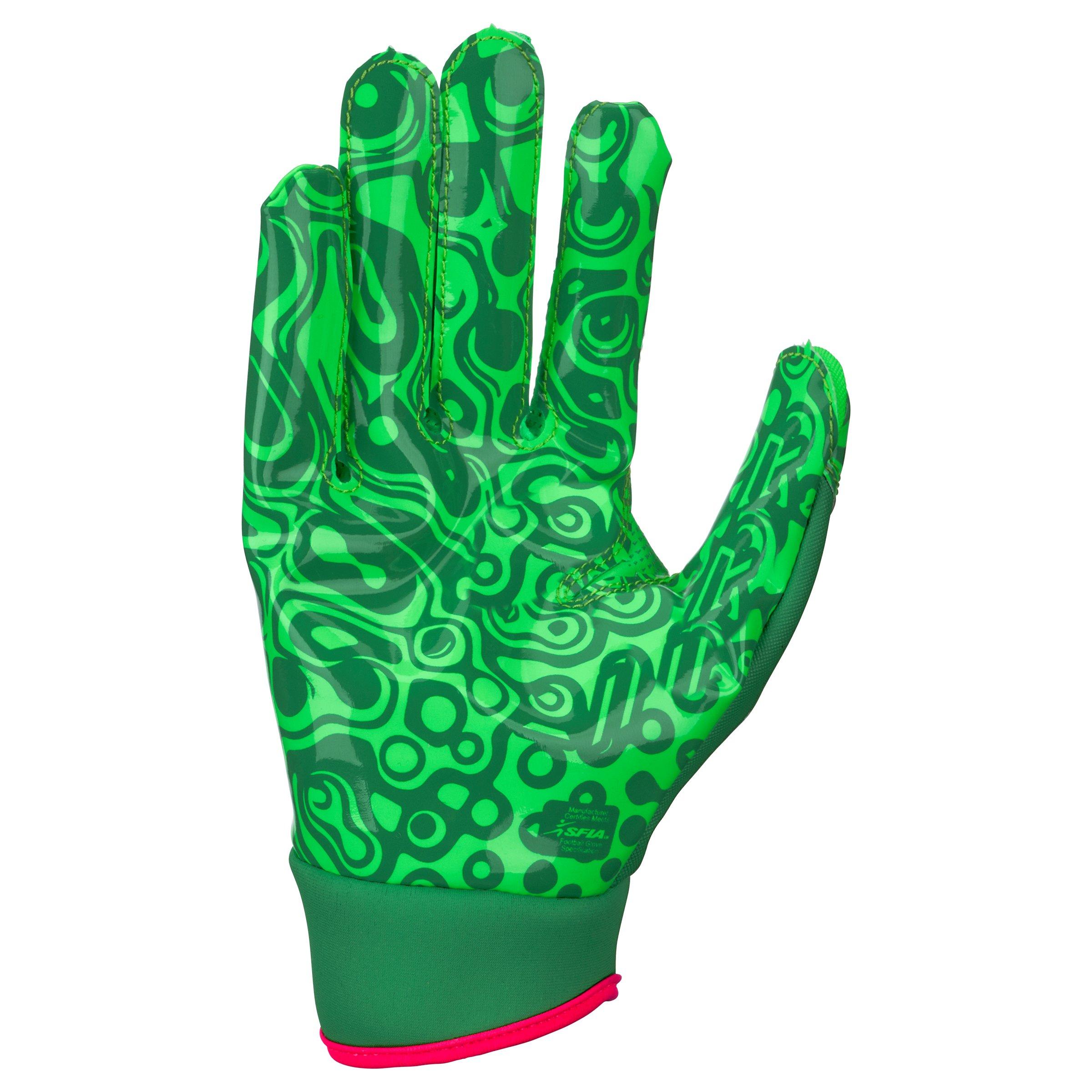 Nike Vapor Jet 8.0 Energy Youth Green Football Gloves