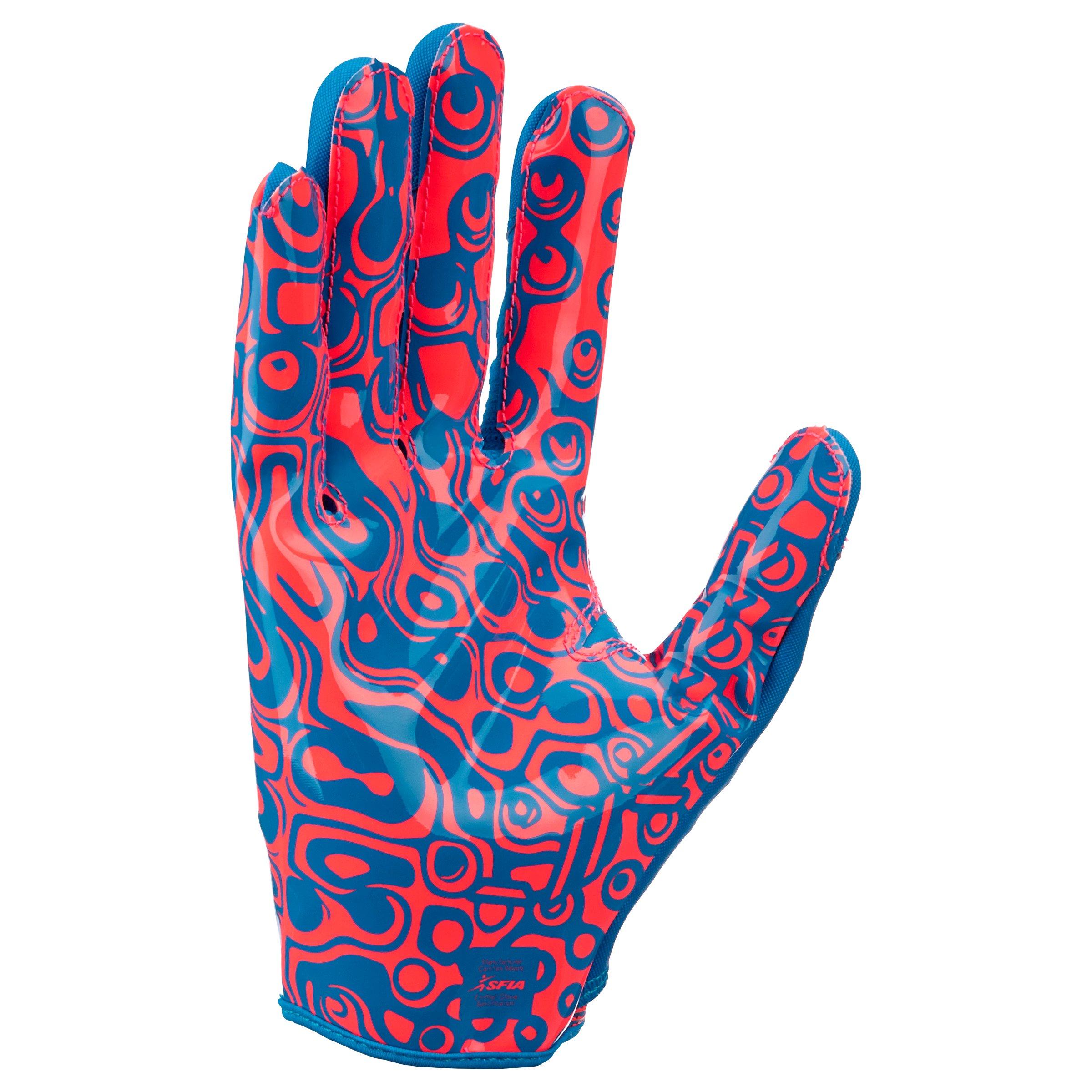 Nike Vapor Jet 8.0 Energy Adult Palm Grip Football Gloves - Blue