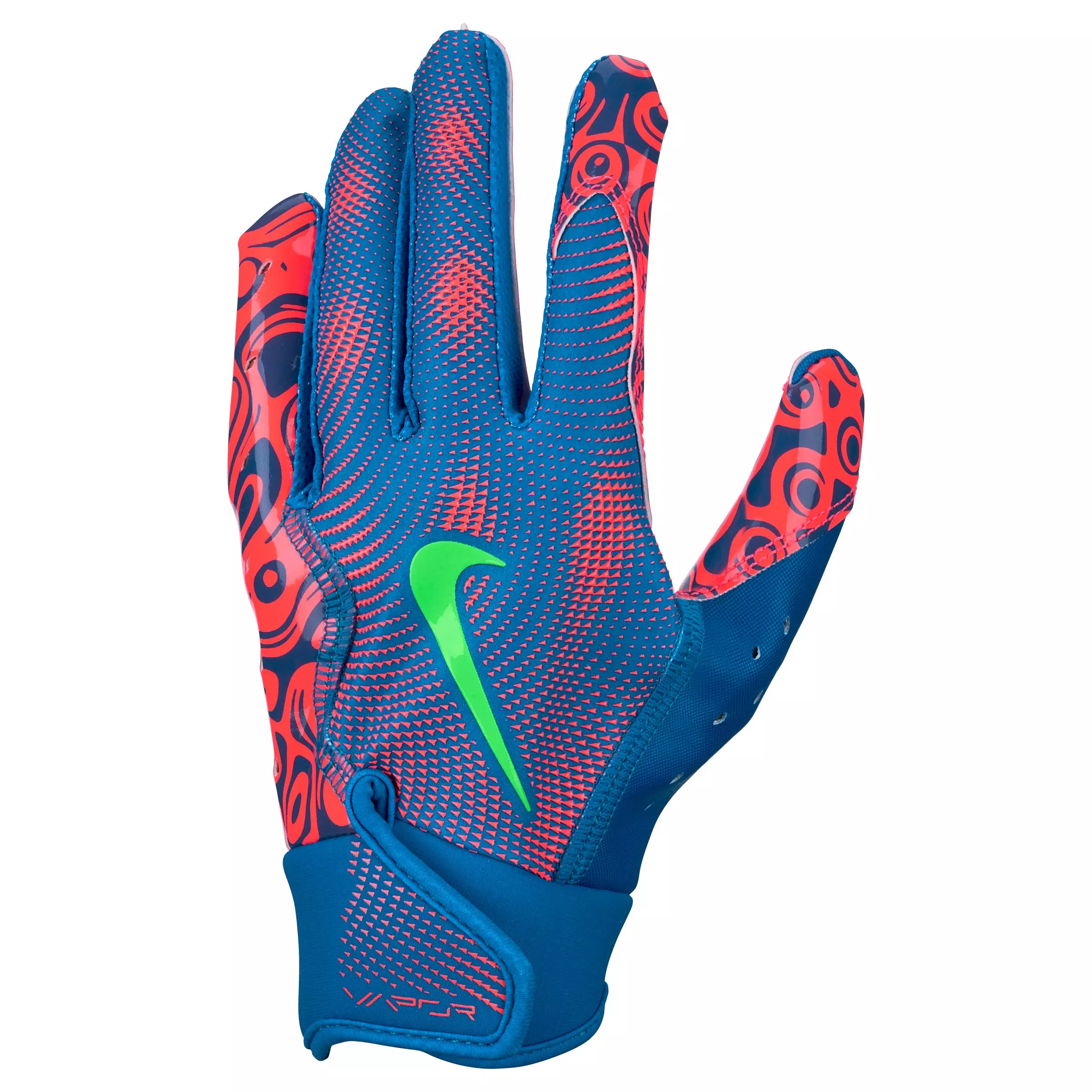 Nike Youth Vapor Jet 8.0 Energy Football Gloves -Blue/Orange - BLUE/ORANGE
