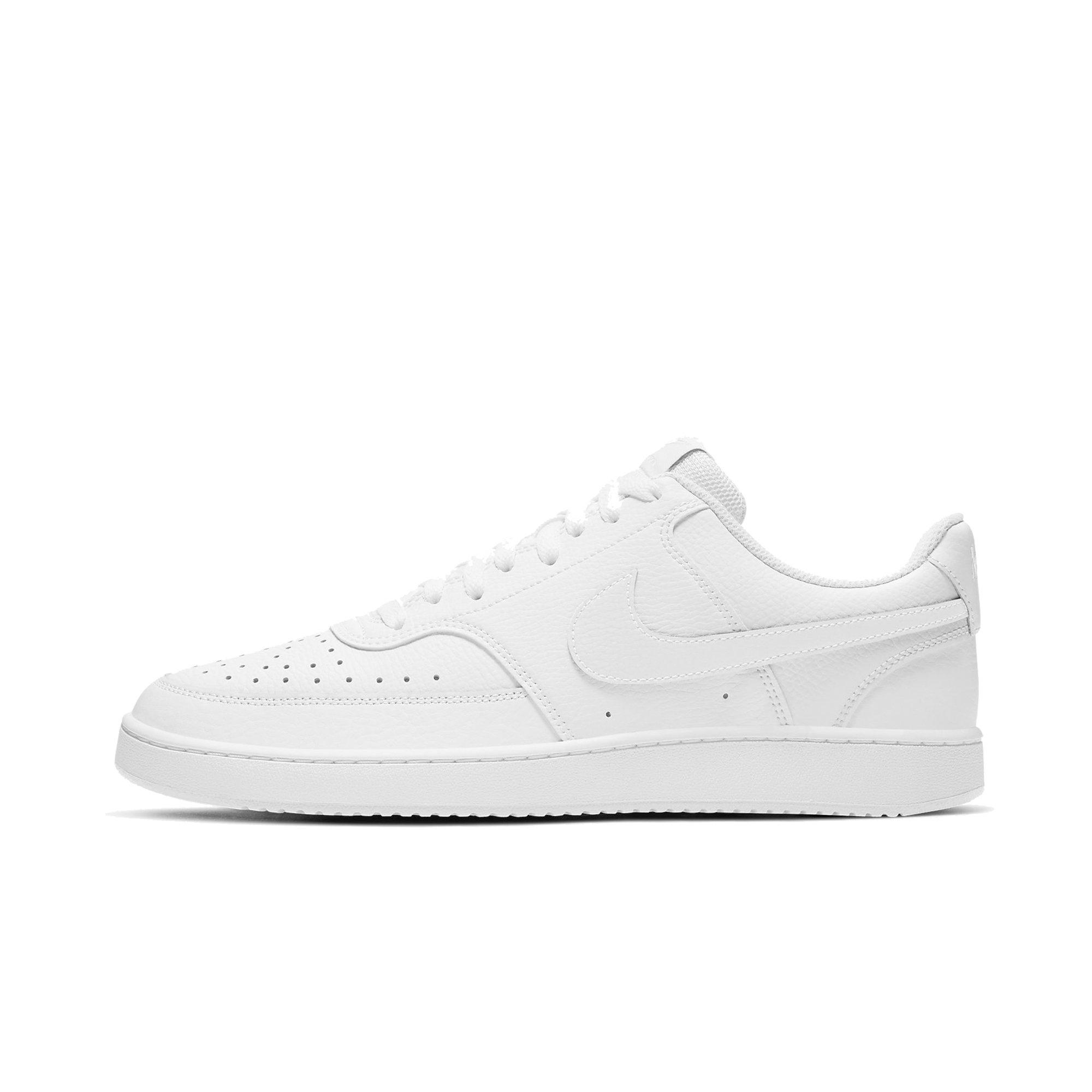 Nike court vision low trainers in white & green