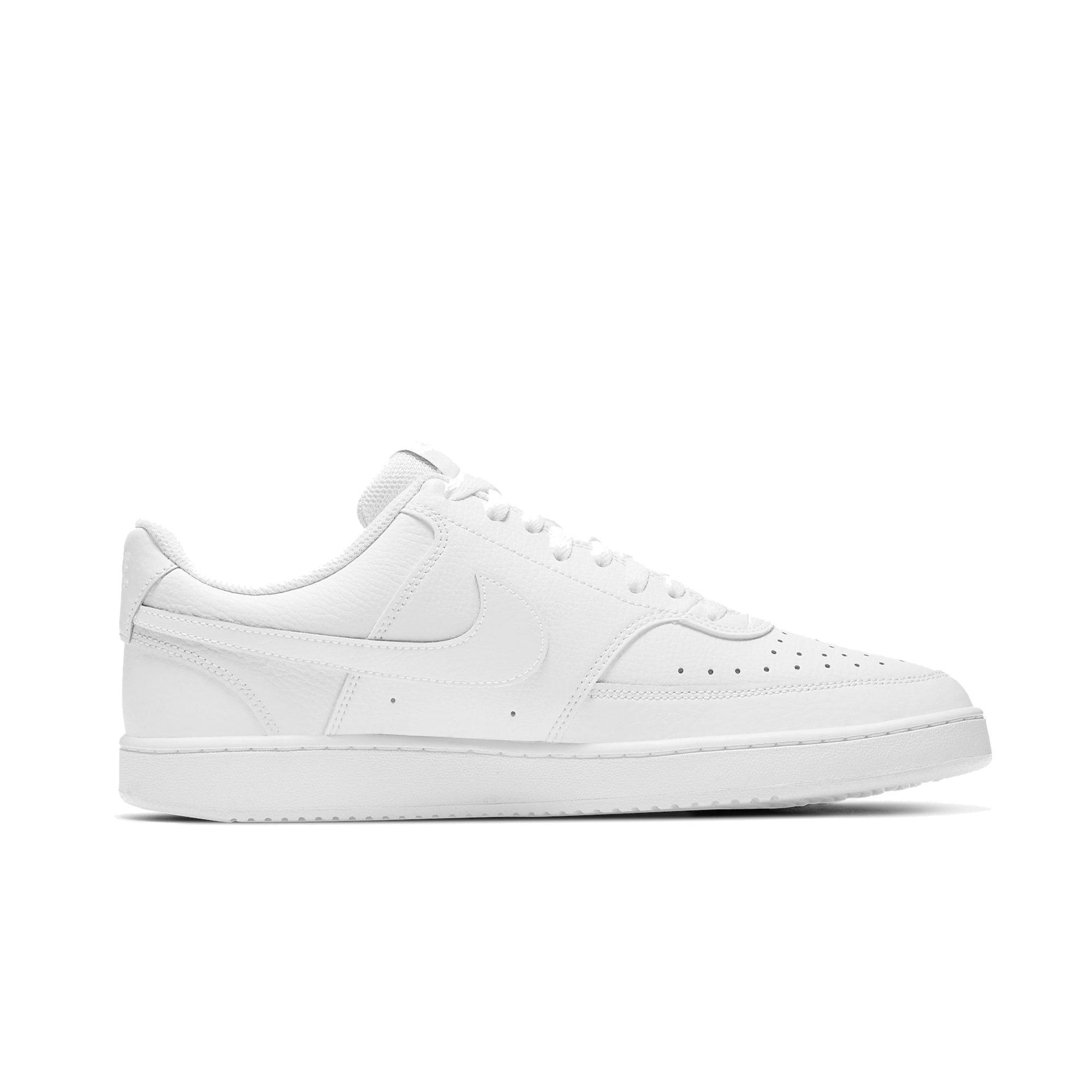 Nike Court Vision Trainers In White & Green for Men