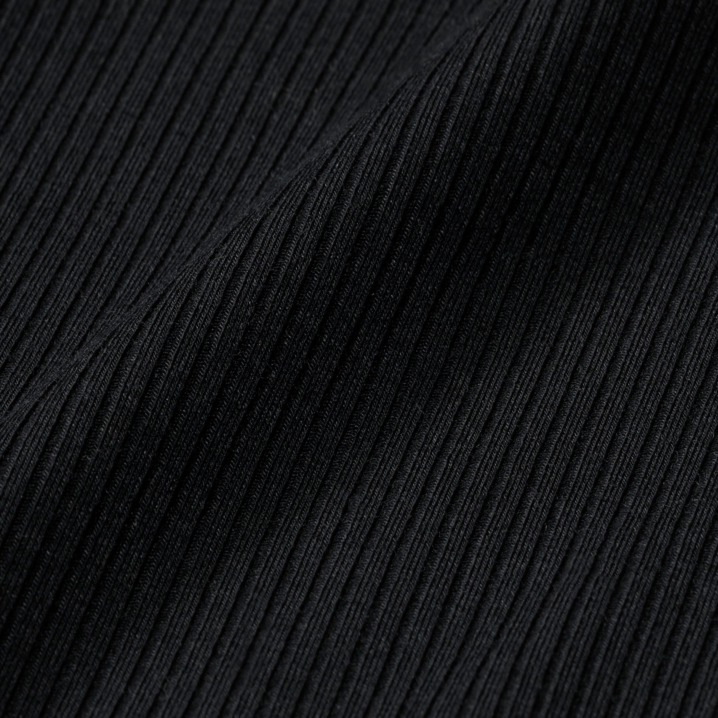 Nike Women's Sportswear Chill Knit Tight 1/4 Zip Long Sleeve Ribbed Top - BLACK/OFF-WHITE Thumbnail View 6