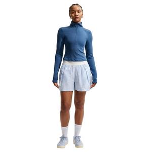 Nike Women's Sportswear Chill Knit Tight 1/4 Zip Long Sleeve Ribbed Top