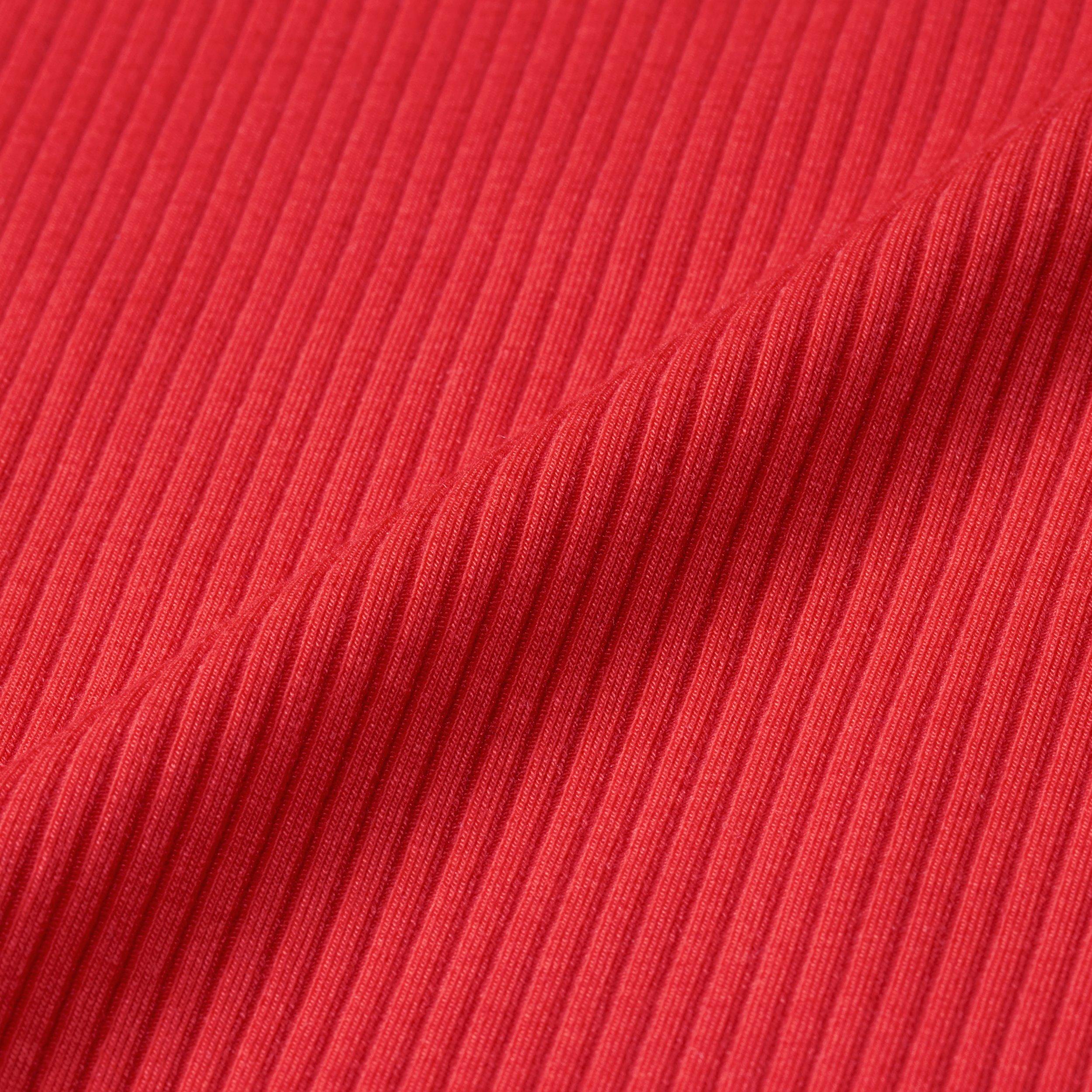 Nike Women's Sportswear Chill Knit Tight 1/4 Zip Long Sleeve Ribbed Top - CRIMSON Thumbnail View 6