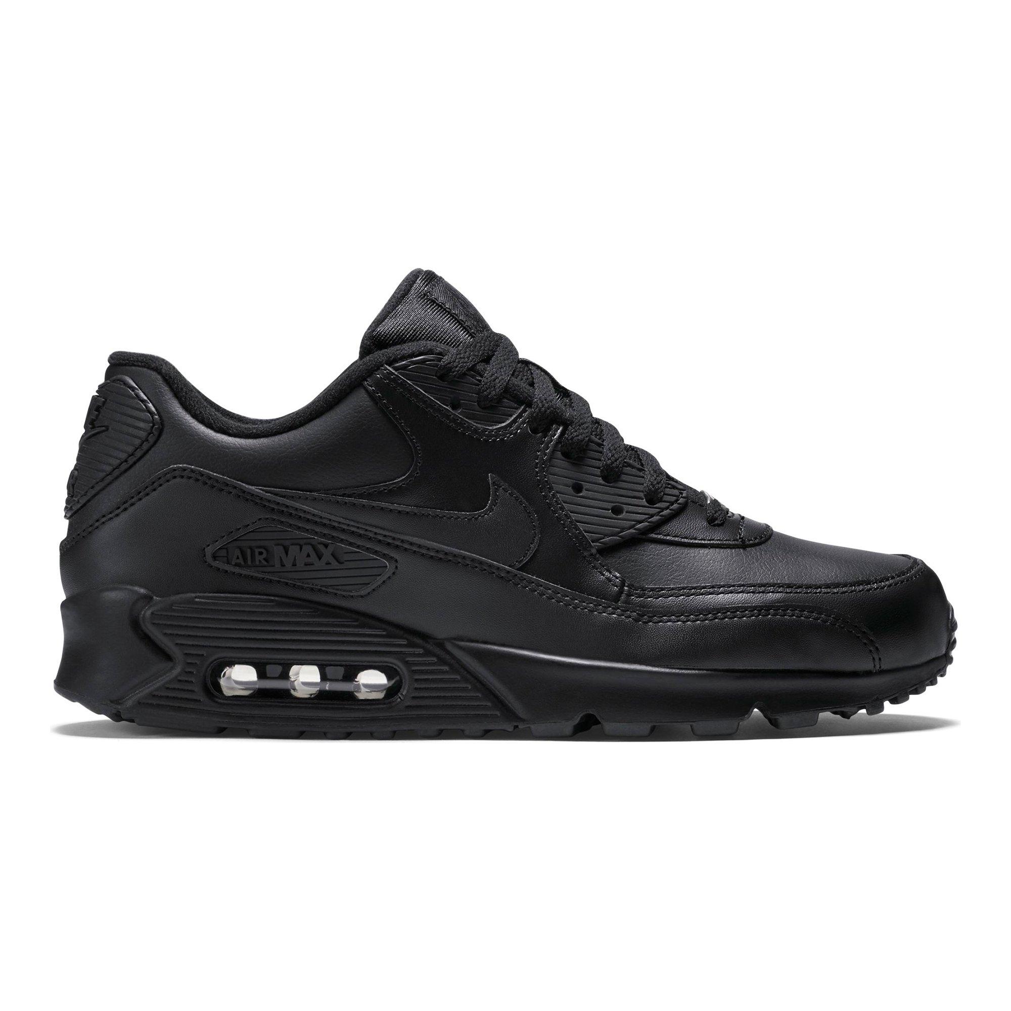 air max 90 leather black men's casual shoe