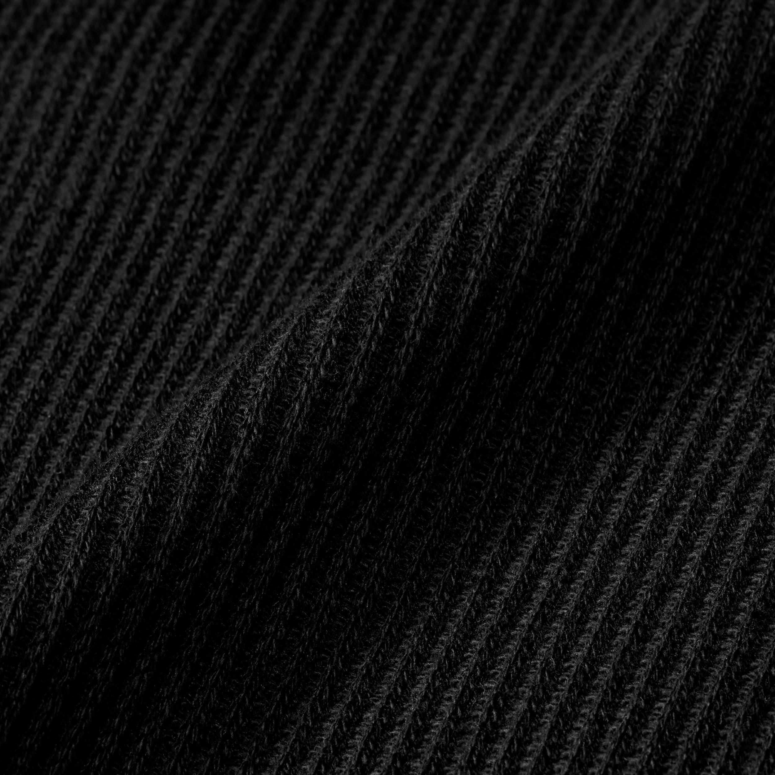 Nike Women's Sportswear Chill Knit Waffle Henley - BLACK/OFF-WHITE Thumbnail View 6