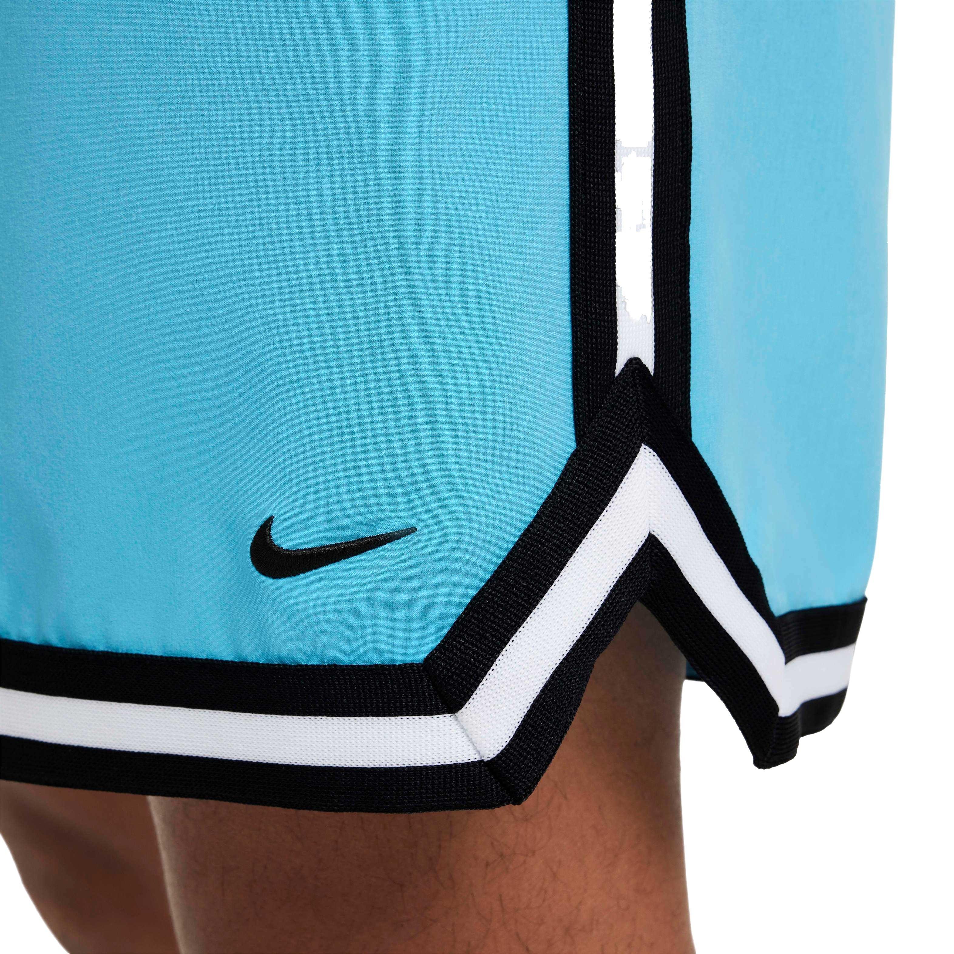 Nike Men's DNA Dri-FIT 6" UV Woven Basketball Shorts - BLUE/BLACK Thumbnail View 5