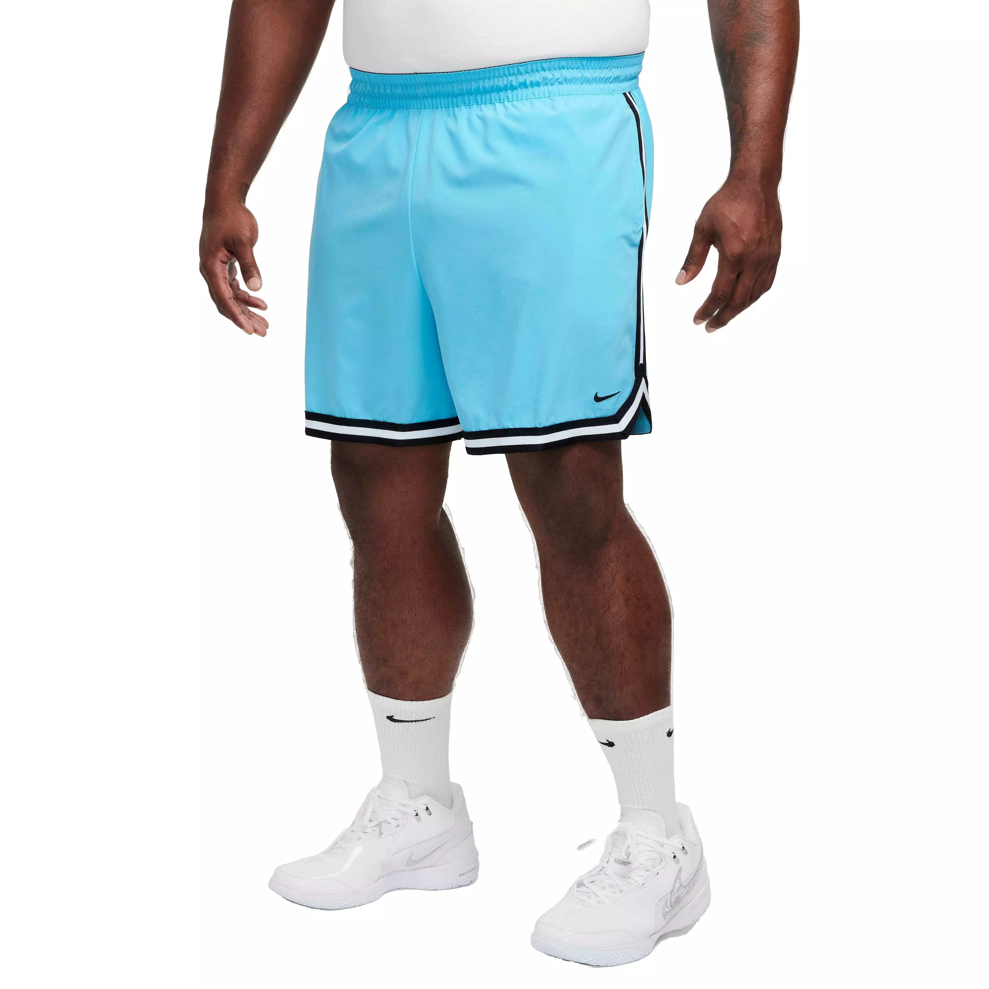 Nike Men's DNA Dri-FIT 6" UV Woven Basketball Shorts - BLUE/BLACK
