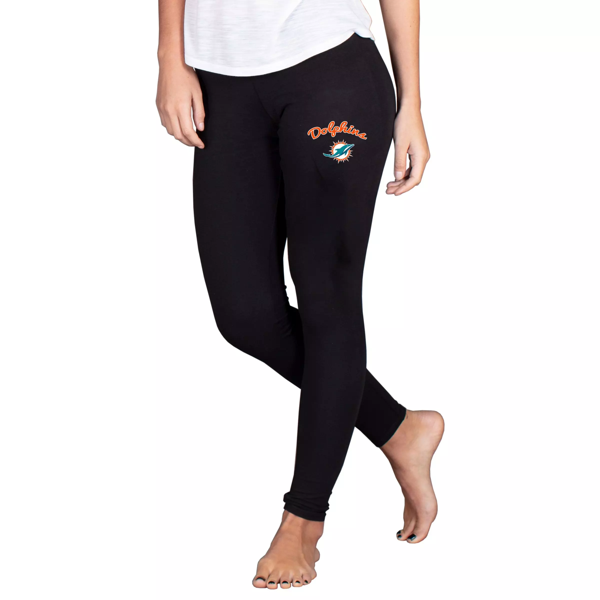 College Concepts Women's Miami Dolphins Fraction Slounge Legging