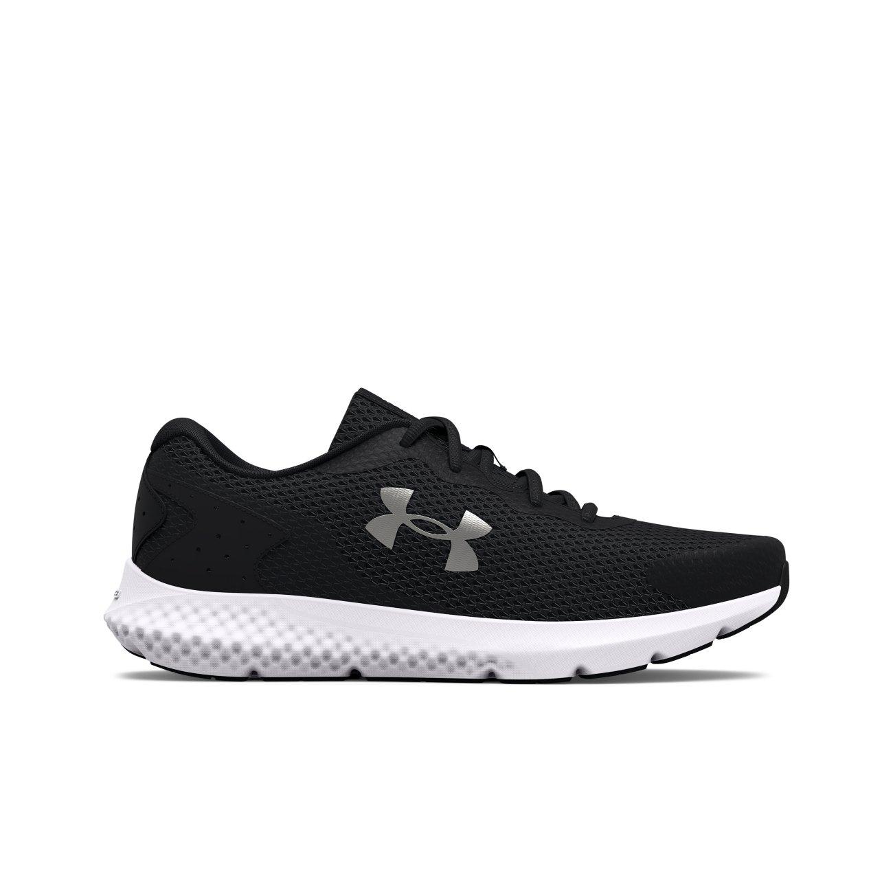 Under Armour Charged Rogue 3 "Black/Metallic Silver" Women's Running Shoe - BLACK/SILVER Thumbnail View 1
