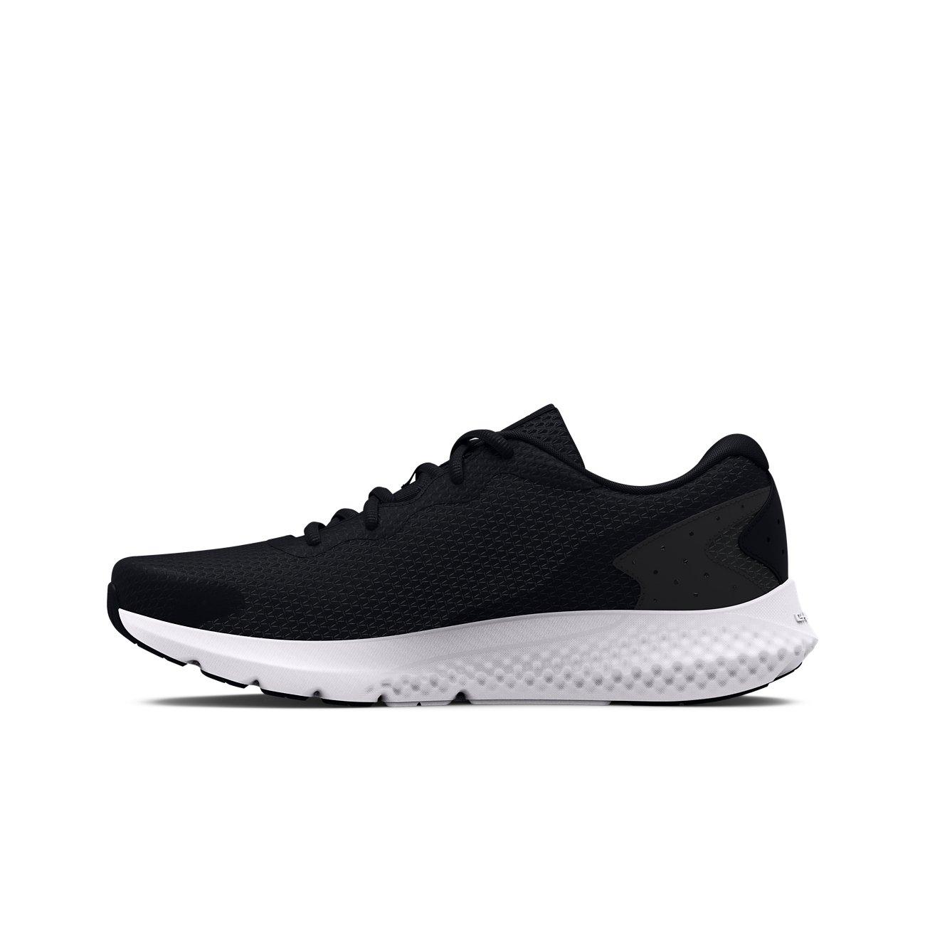 shoes Under Armour Charged Rogue 3 Knit - Black/Metallic Gold - men´s 