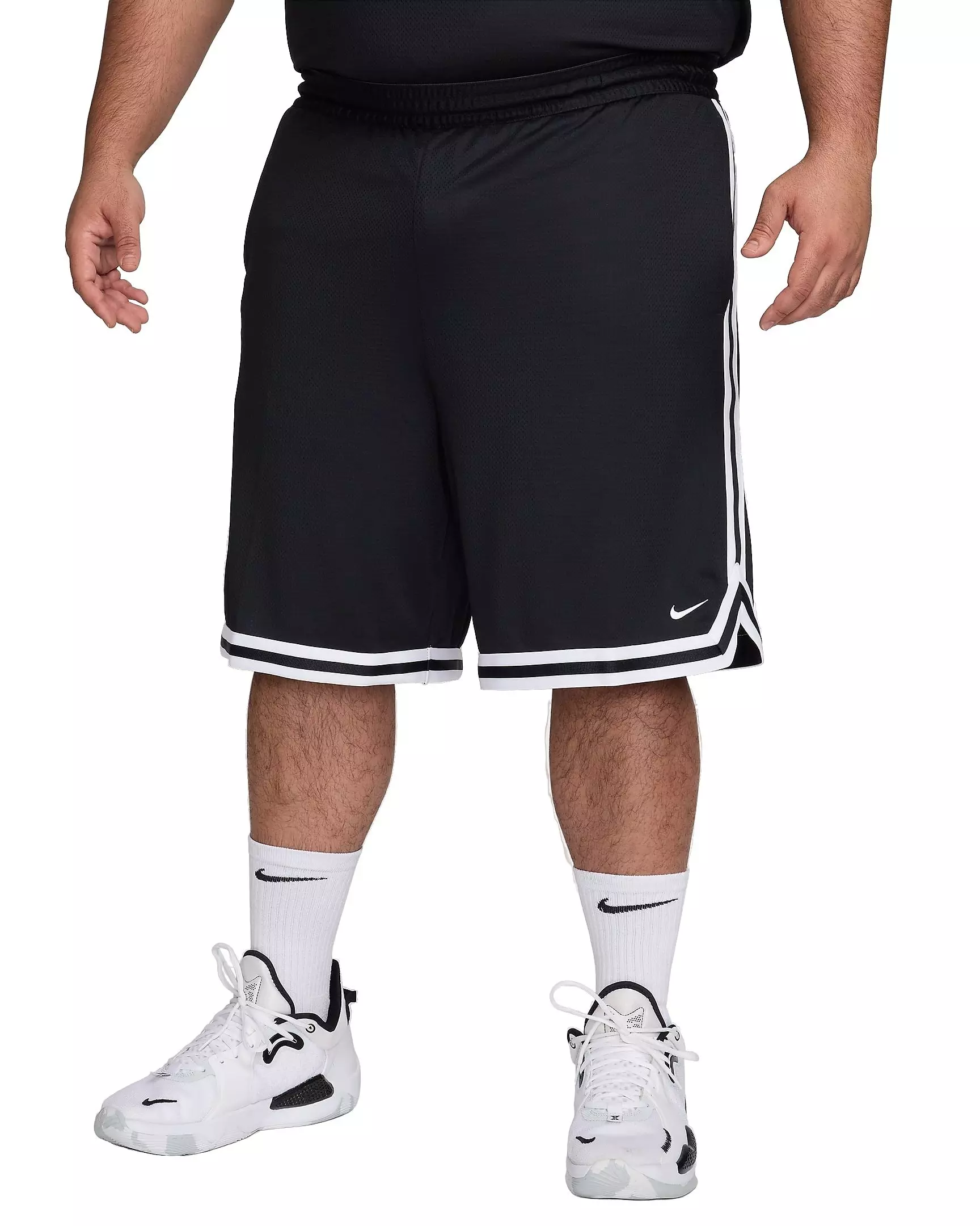 Nike Men's DNA Dri-FIT 10" Basketball Shorts - BLACK/WHITE