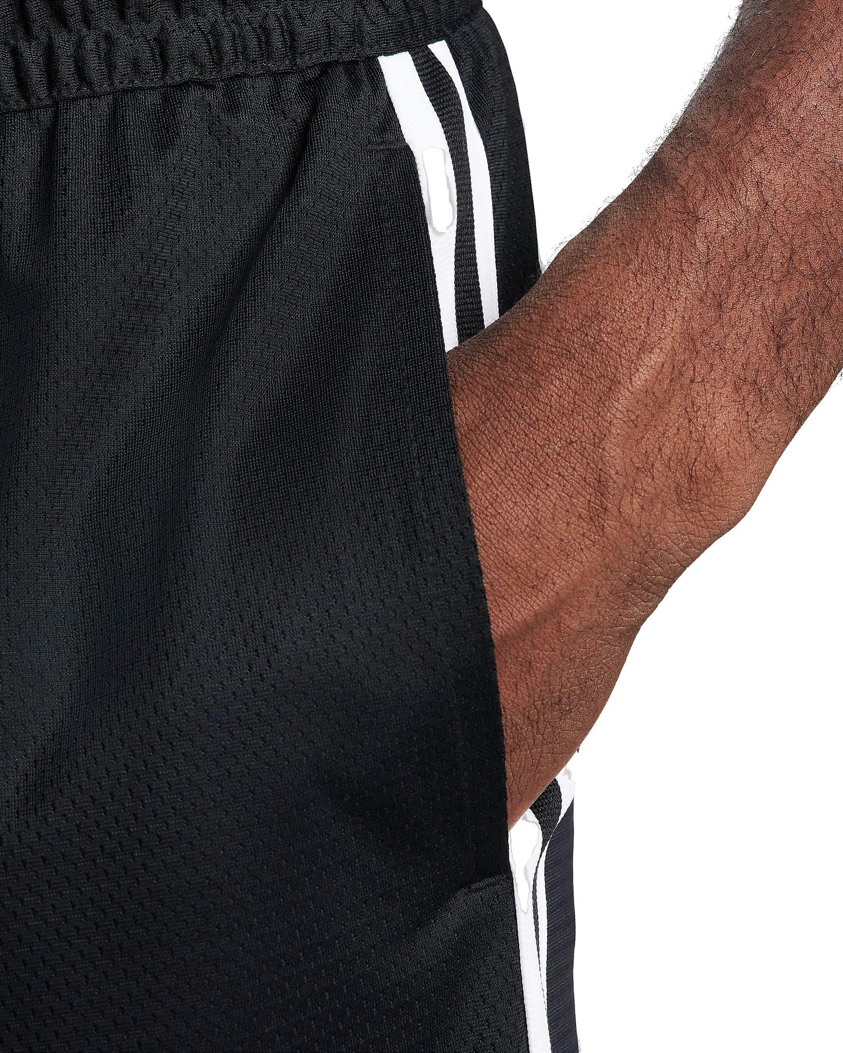 Nike Men's Dri-FIT DNA 10" Basketball Shorts - BLACK/WHITE Thumbnail View 4