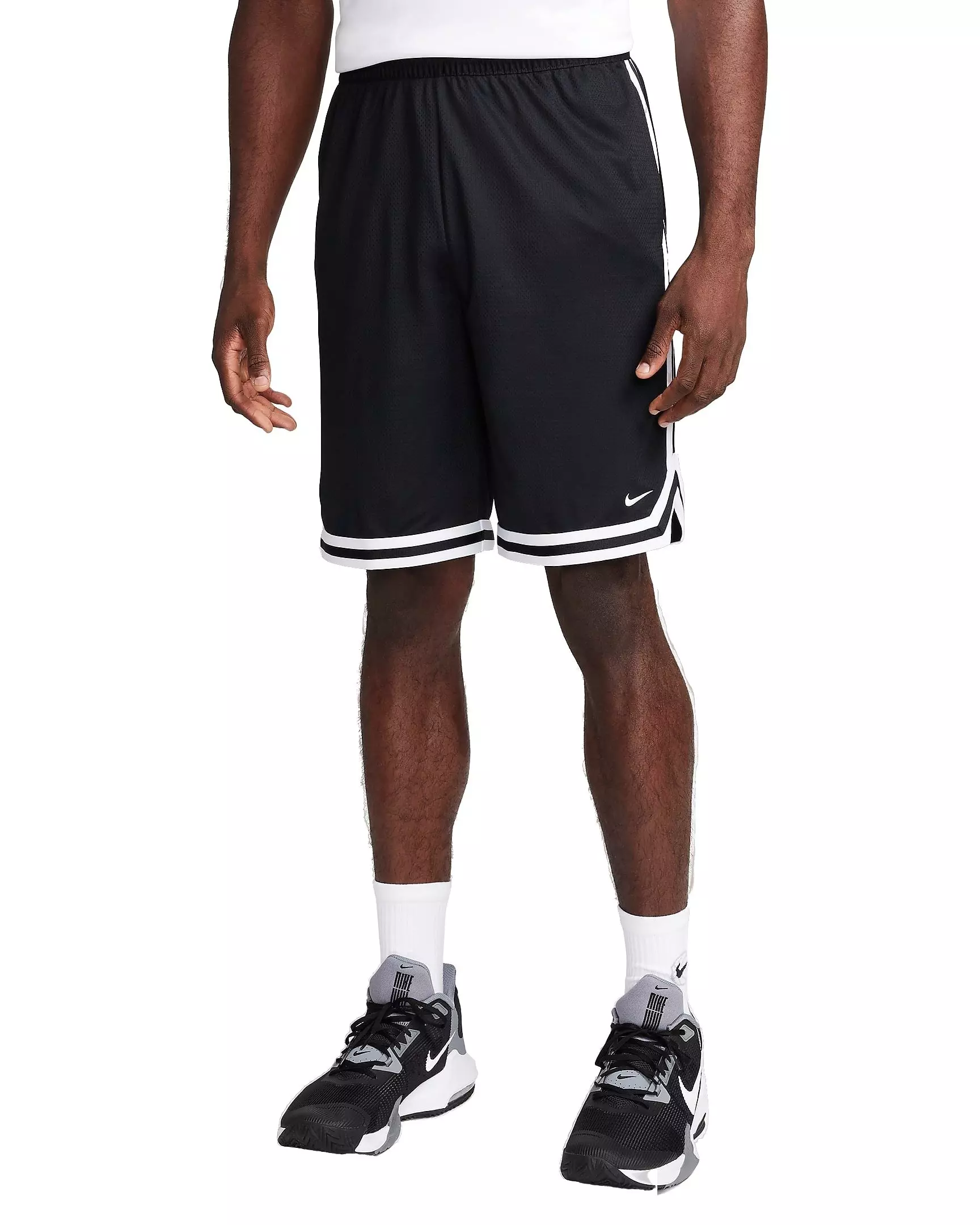 Nike Men's Dri-FIT DNA 10" Basketball Shorts - BLACK/WHITE