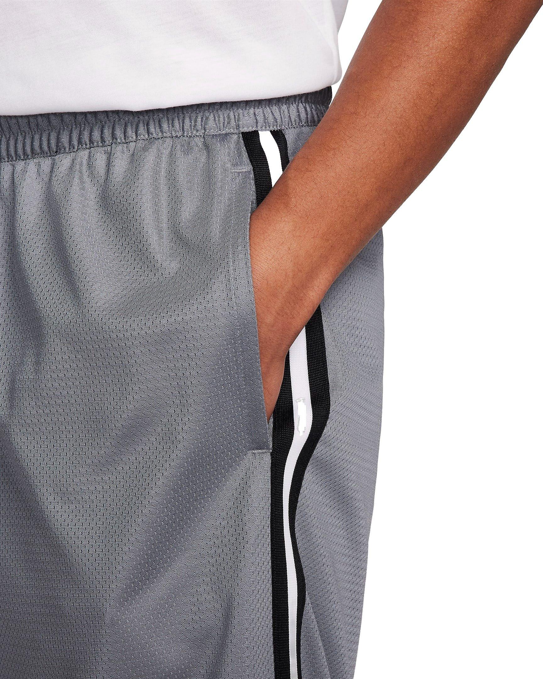 Nike Men's Dri-FIT DNA 10" Basketball Shorts - GREY/BLACK Thumbnail View 4
