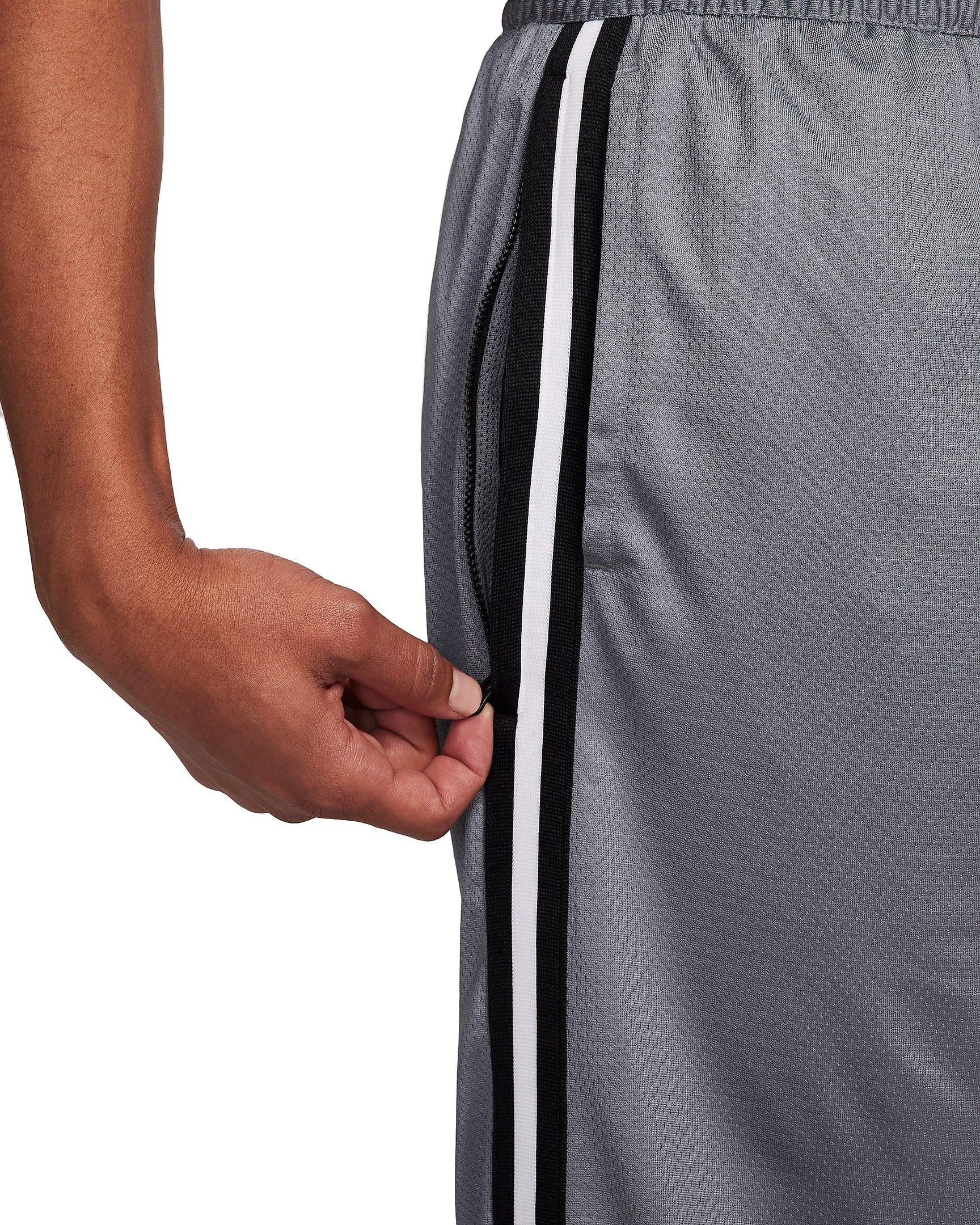 Nike Men's DNA Dri-FIT 10" Basketball Shorts - GREY/BLACK Thumbnail View 5