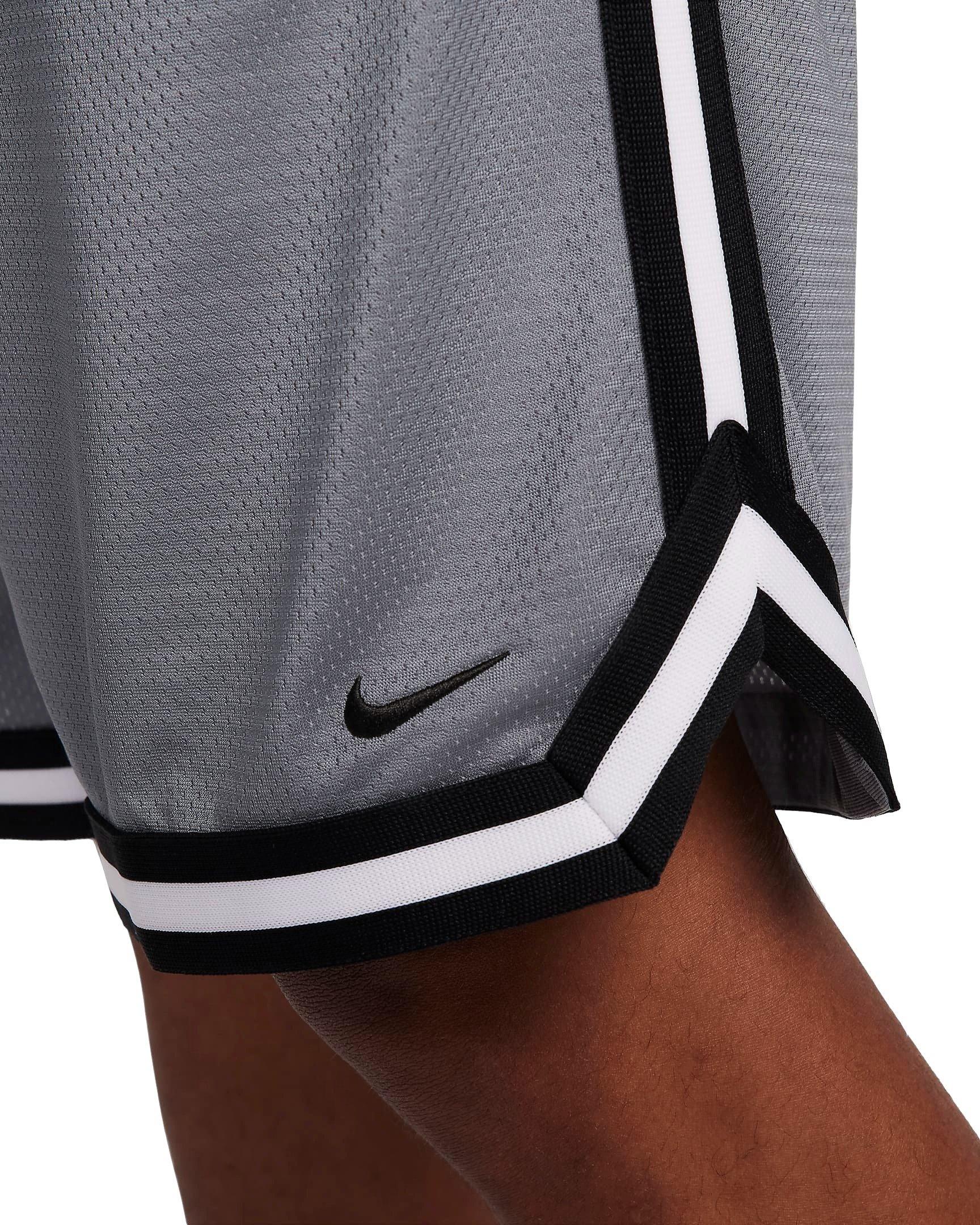 Nike Men's Dri-FIT DNA 10" Basketball Shorts - GREY/BLACK Thumbnail View 6