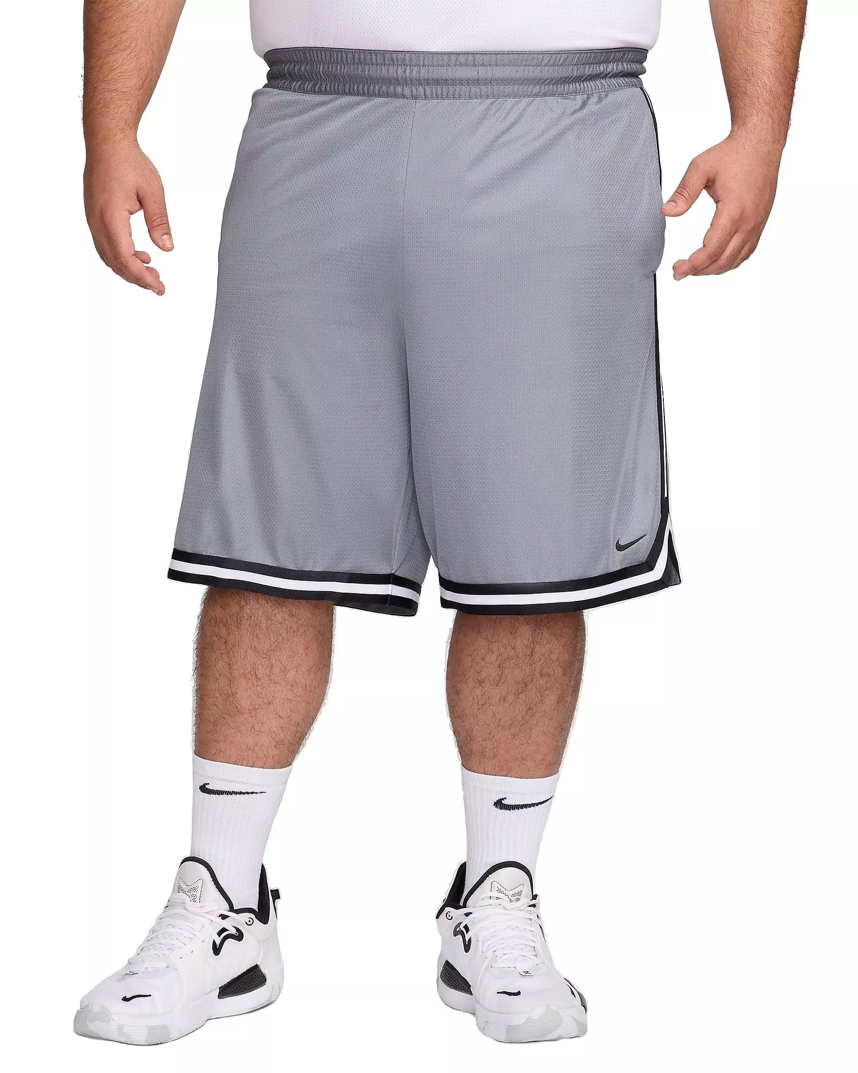 Nike Men's DNA Dri-FIT 10" Basketball Shorts - GREY/BLACK